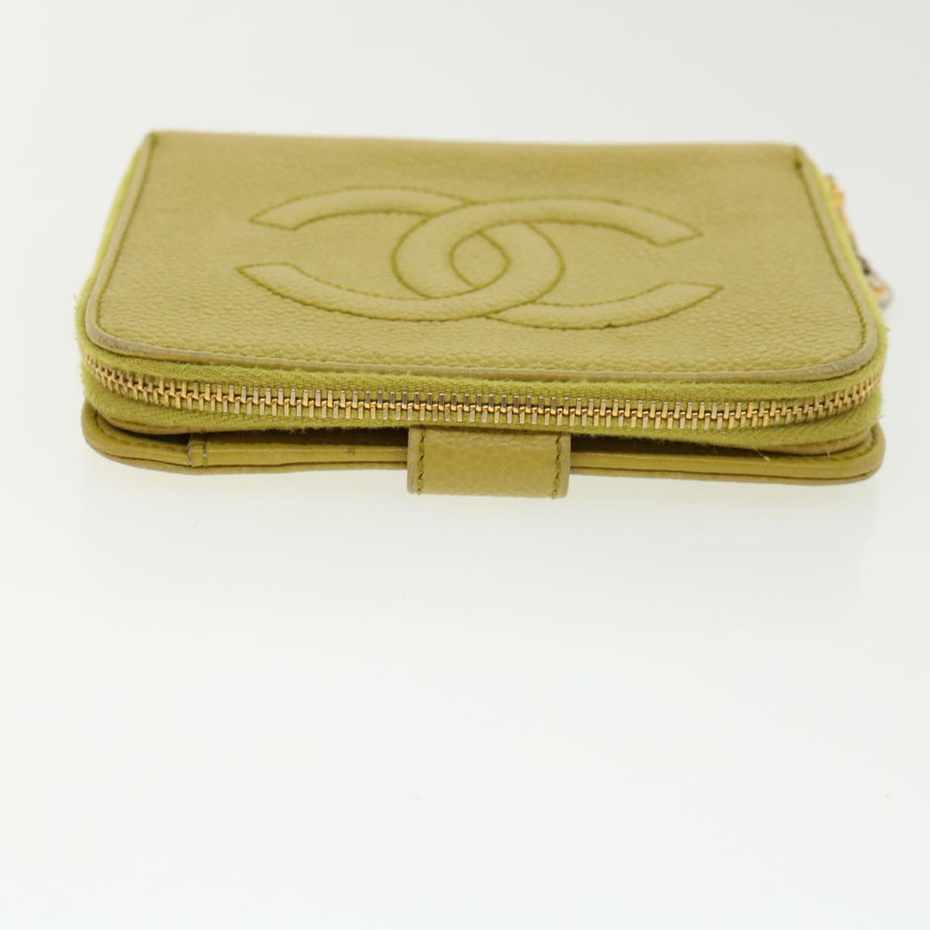 Chanel Yellow Leather  wallet accessories