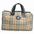 Burberry Boston Bag Brown Nylon (SHC1-14244)