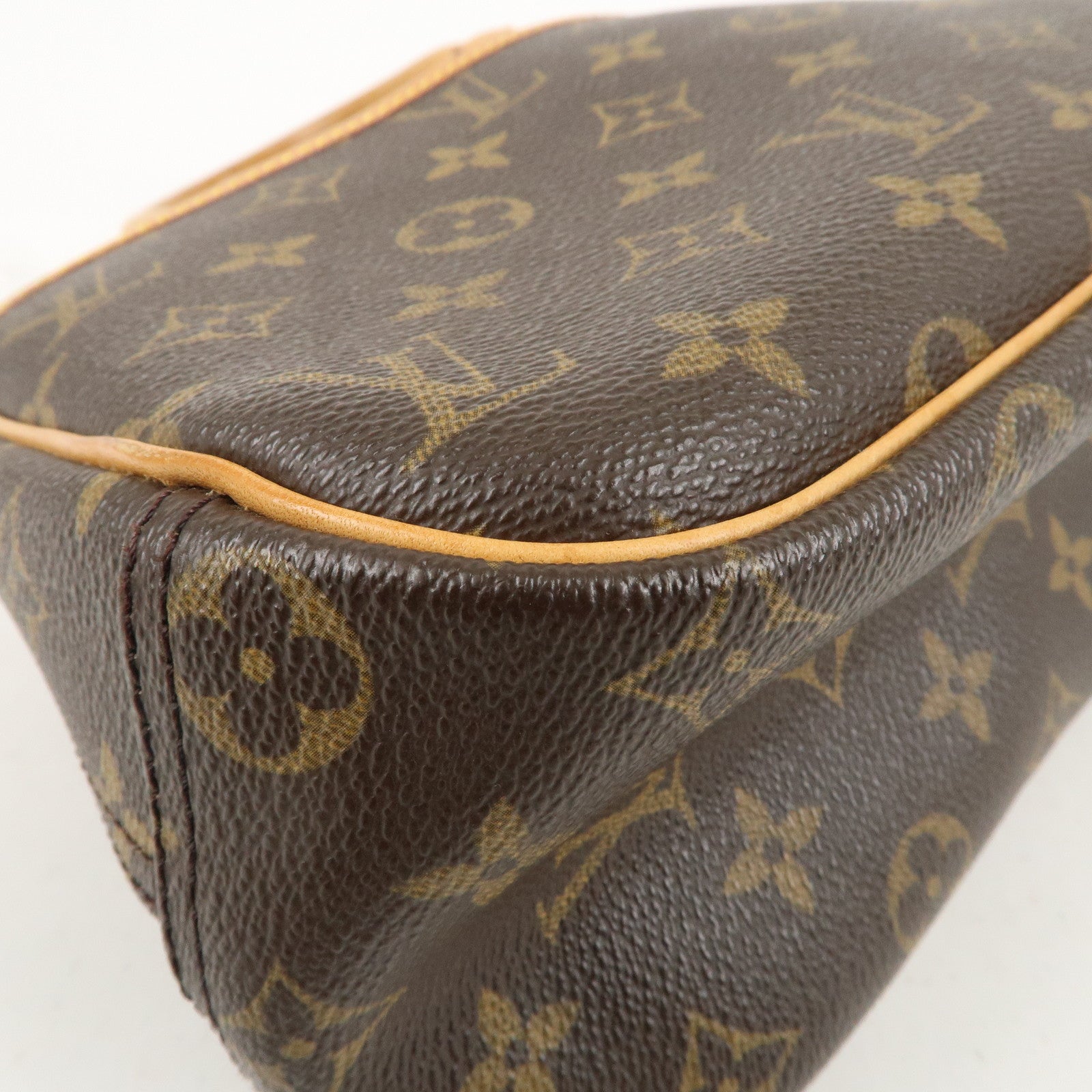 Louis Vuitton Monogram Trouville Hand Bag Brown M42228