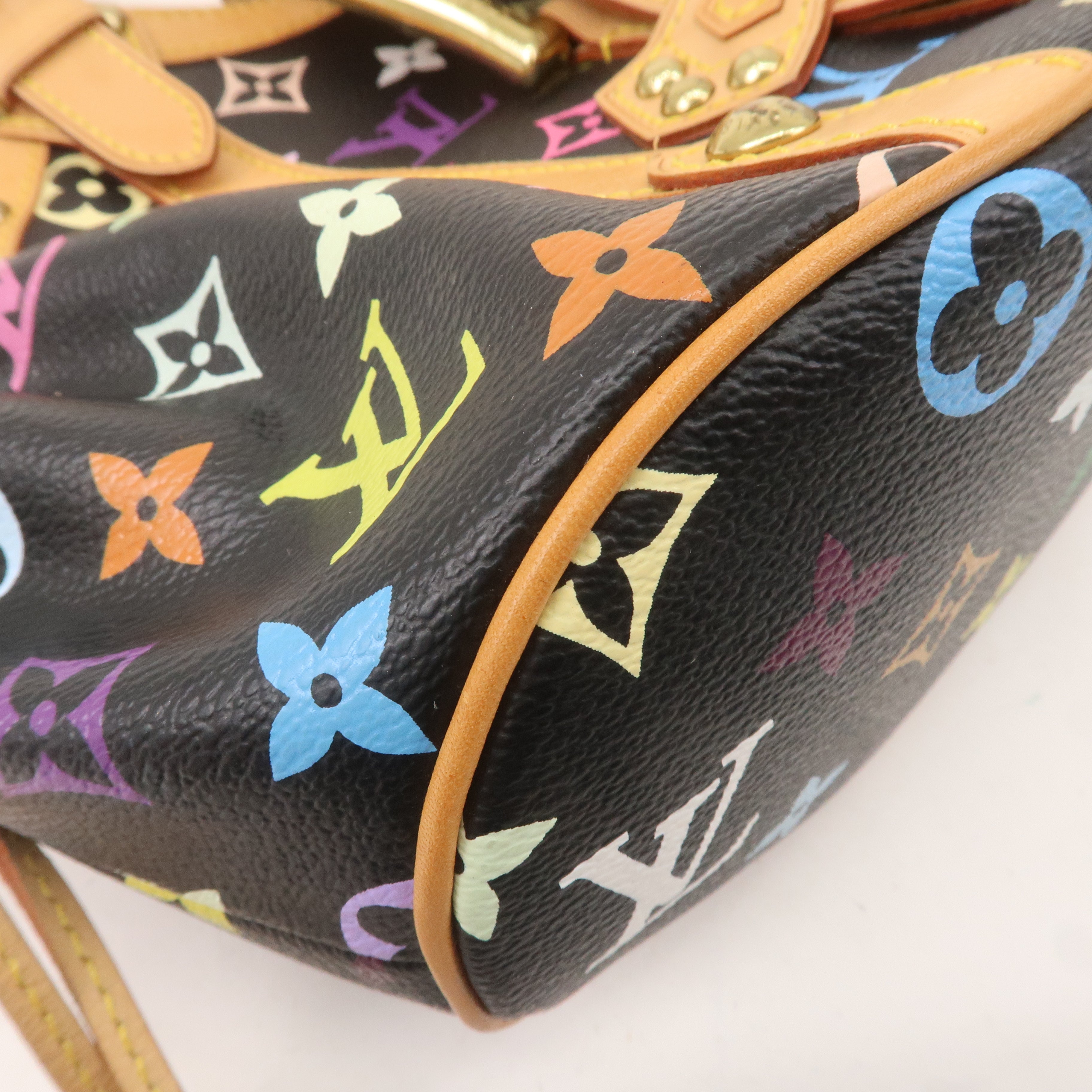 Louis Vuitton Monogram Multi Color Theda PM Hand Bag Noir M92346