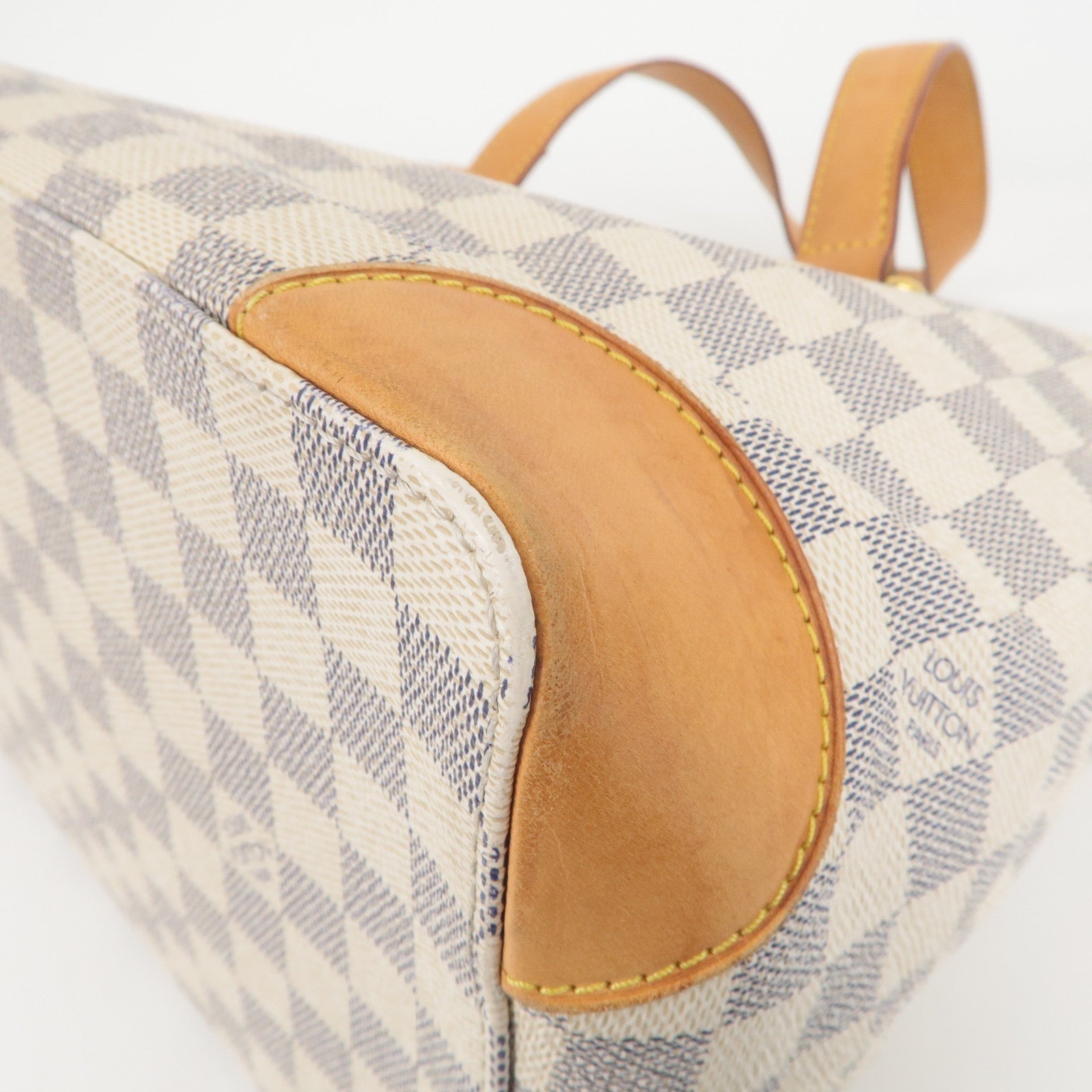 Louis Vuitton Damier Azur Hampstead PM Hand Bag Ivory N51207