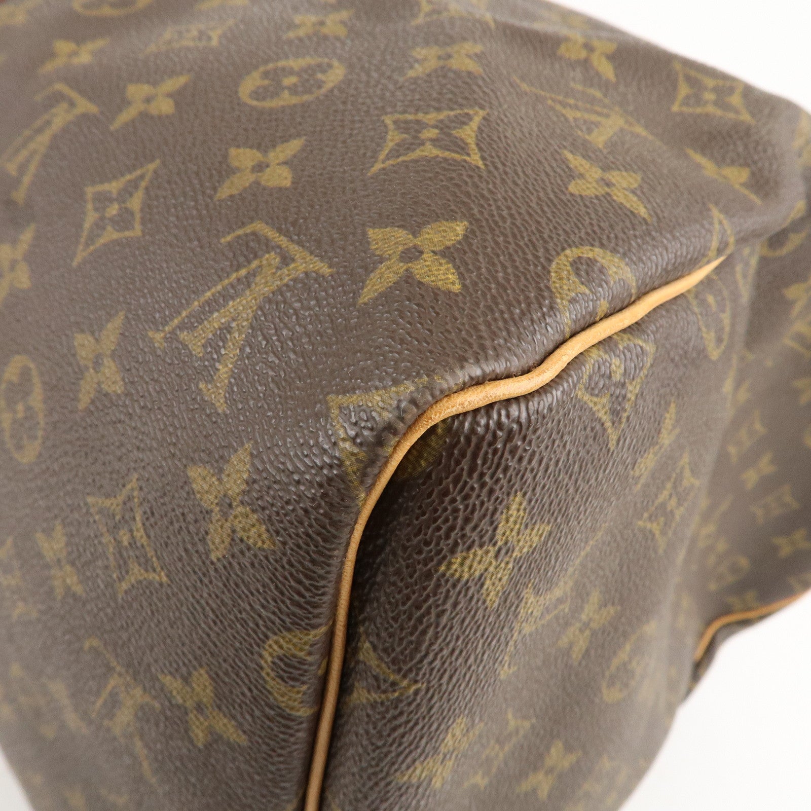 AuthenticLouis Vuitton Monogram Keep All 55 Boston Bag Brown M41424
