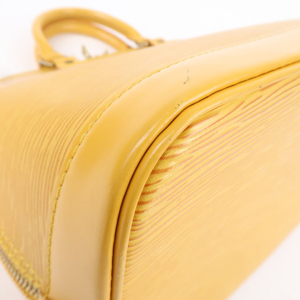 Louis Vuitton Epi Alma PM Hand Bag Tassili Yellow M52149