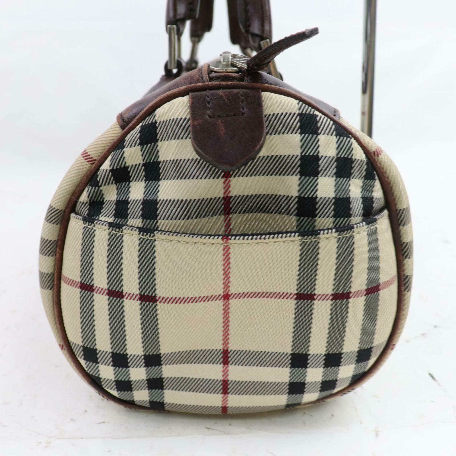 Burberry Hand Bag Beige Nylon (SHC1-15785)
