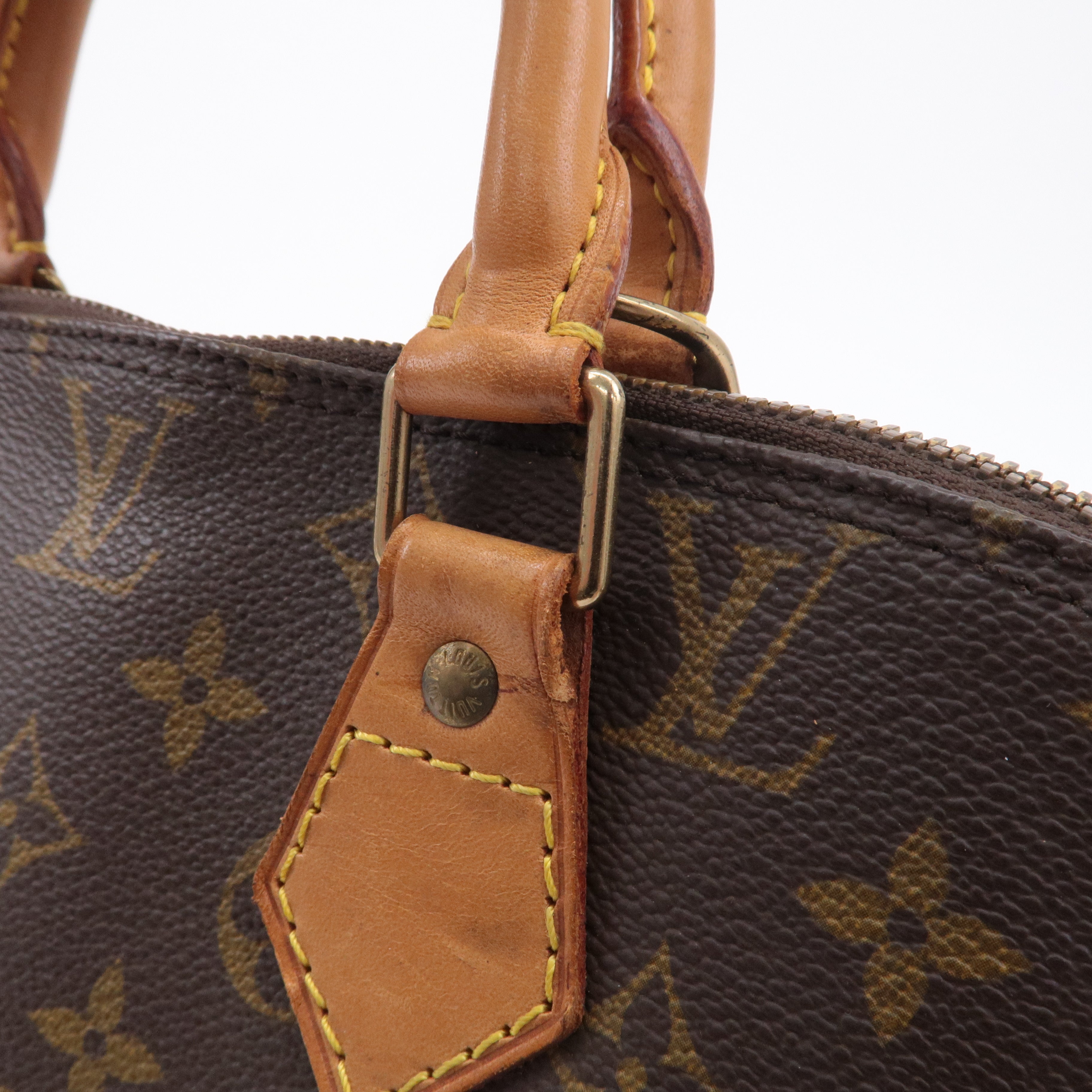 Louis Vuitton Monogram Alma Hand Bag Brown M51130