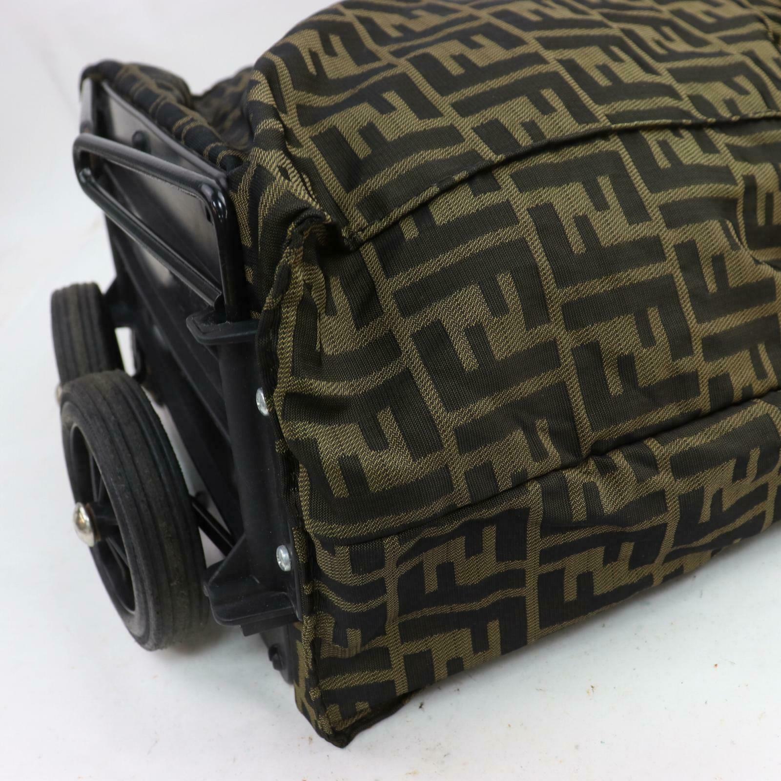 Fendi Hand Bag Beige Zukka Nyron (SHC1-14256)