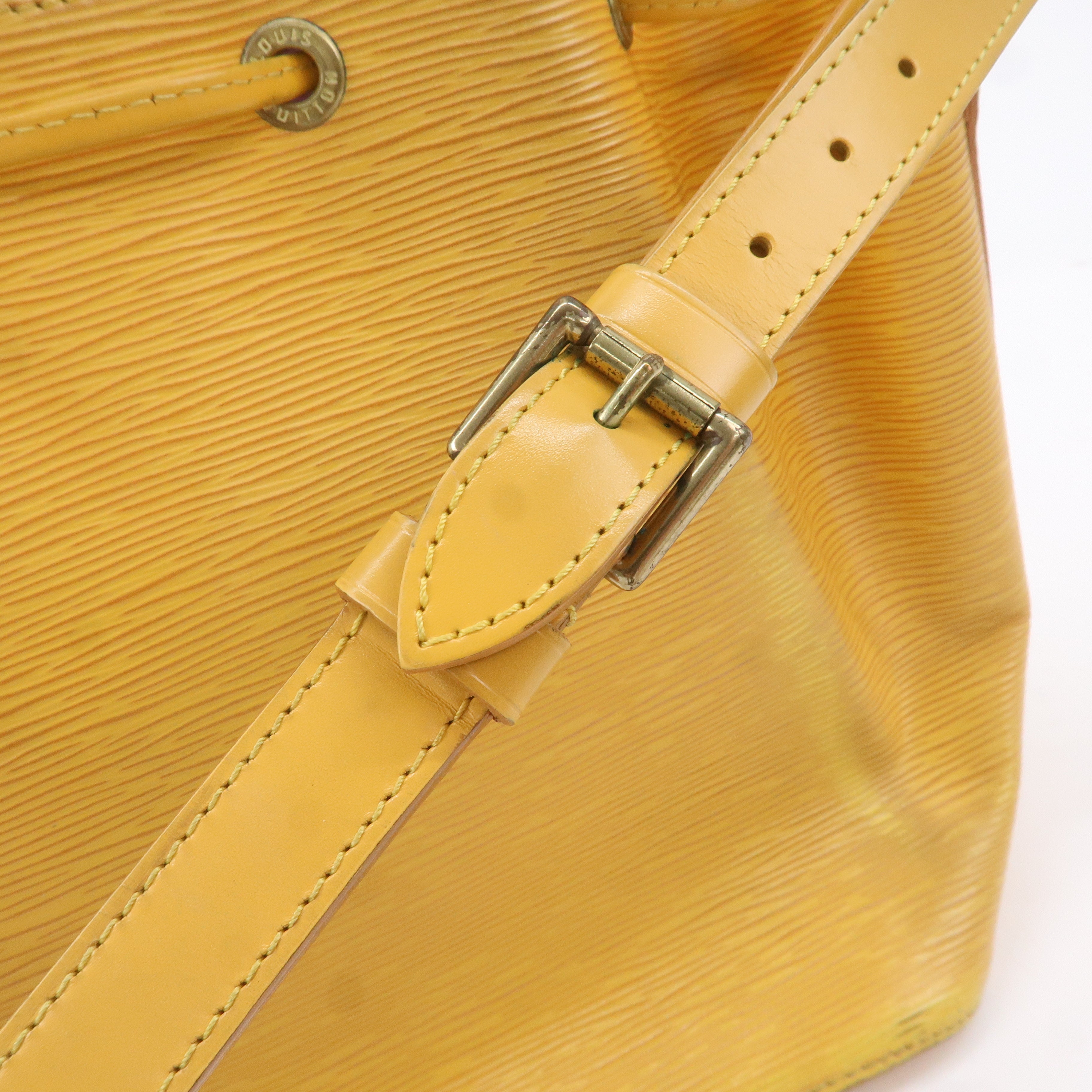 AuthenticLouis Vuitton Epi Petit Noe Shoulder Bag Tassili Yellow M44109