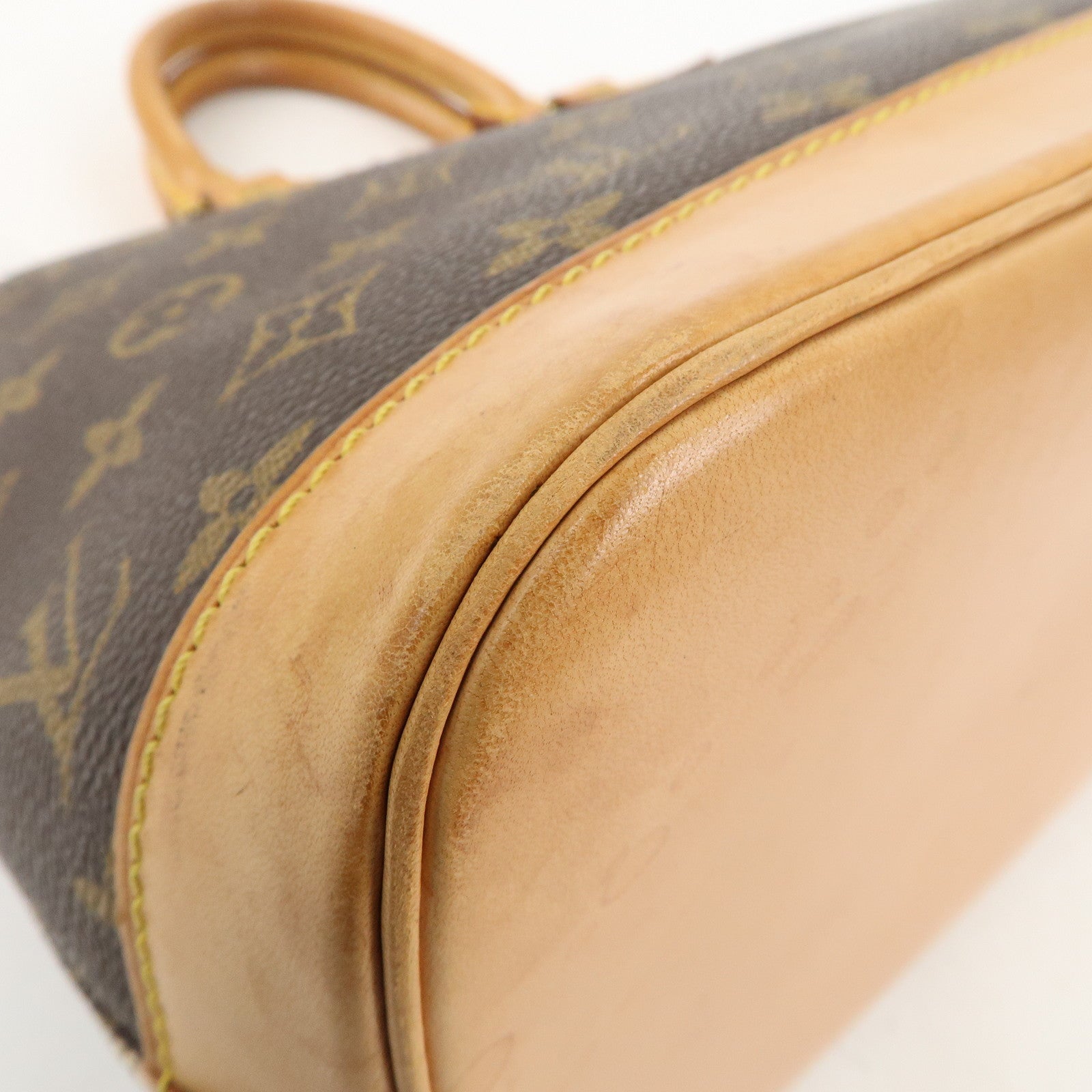 Louis Vuitton Monogram Alma Hand Bag Brown M51130