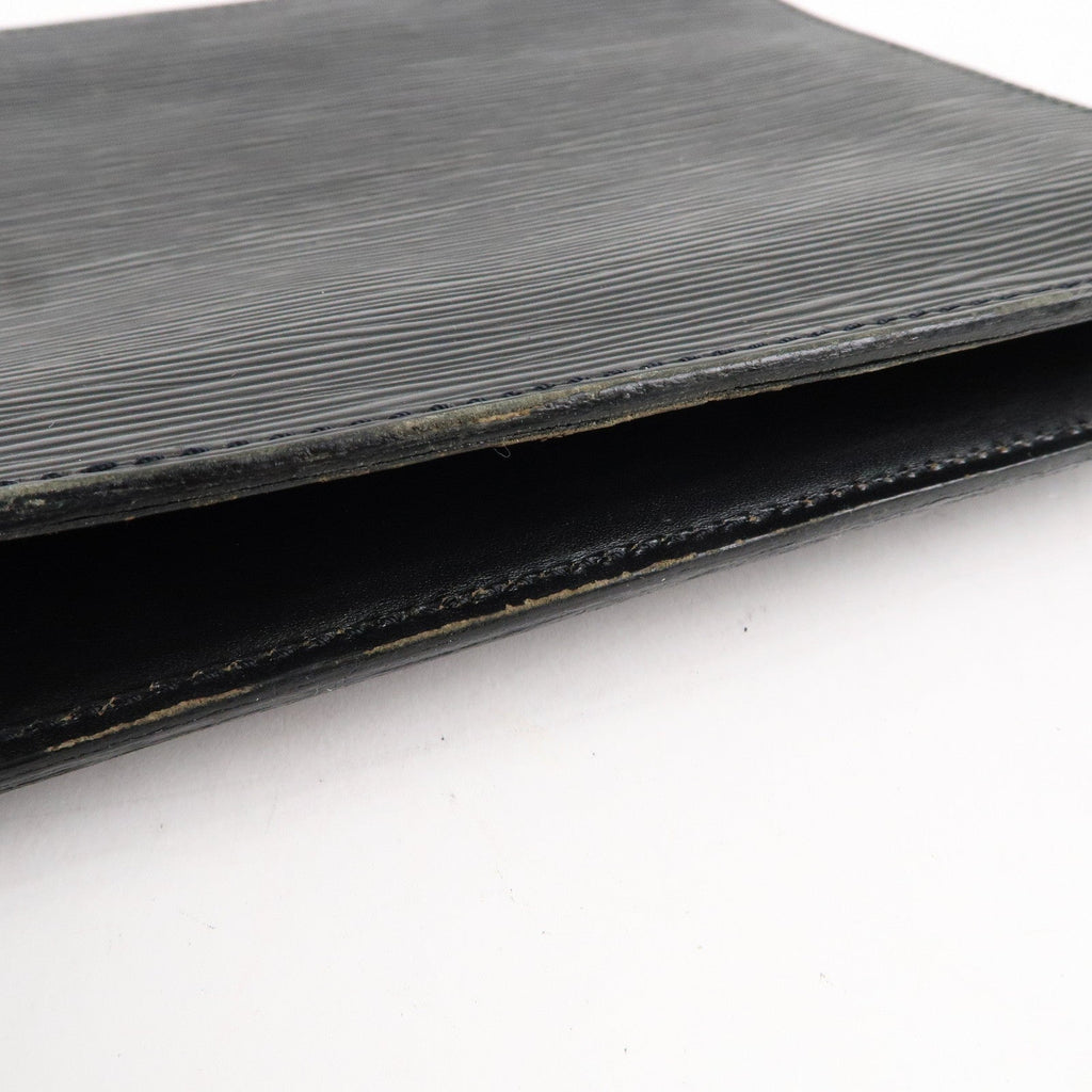 Louis Vuitton Epi Pochette Homme Clutch Bag Noir Black M52522