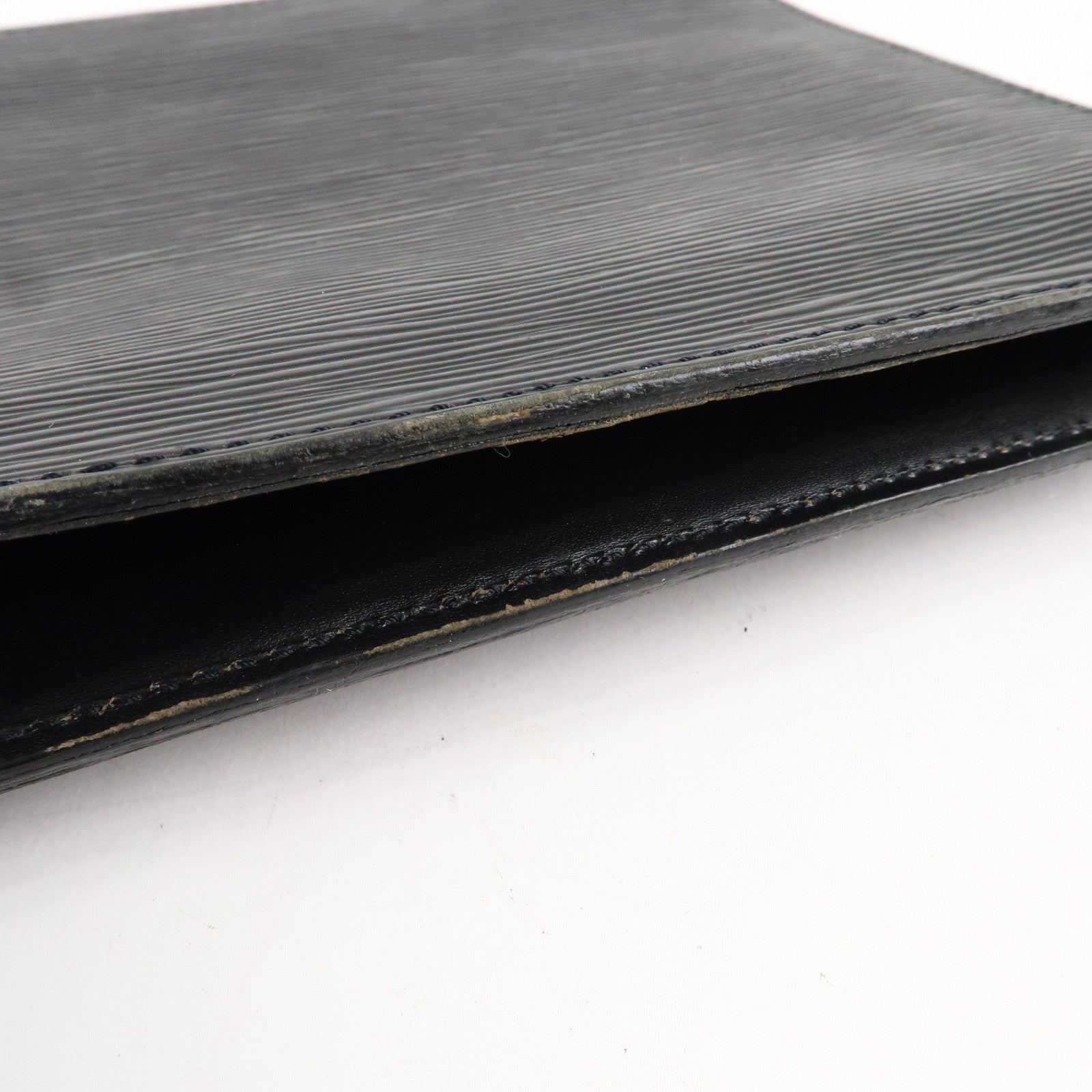 Louis Vuitton Epi Pochette Homme Clutch Bag Noir Black M52522