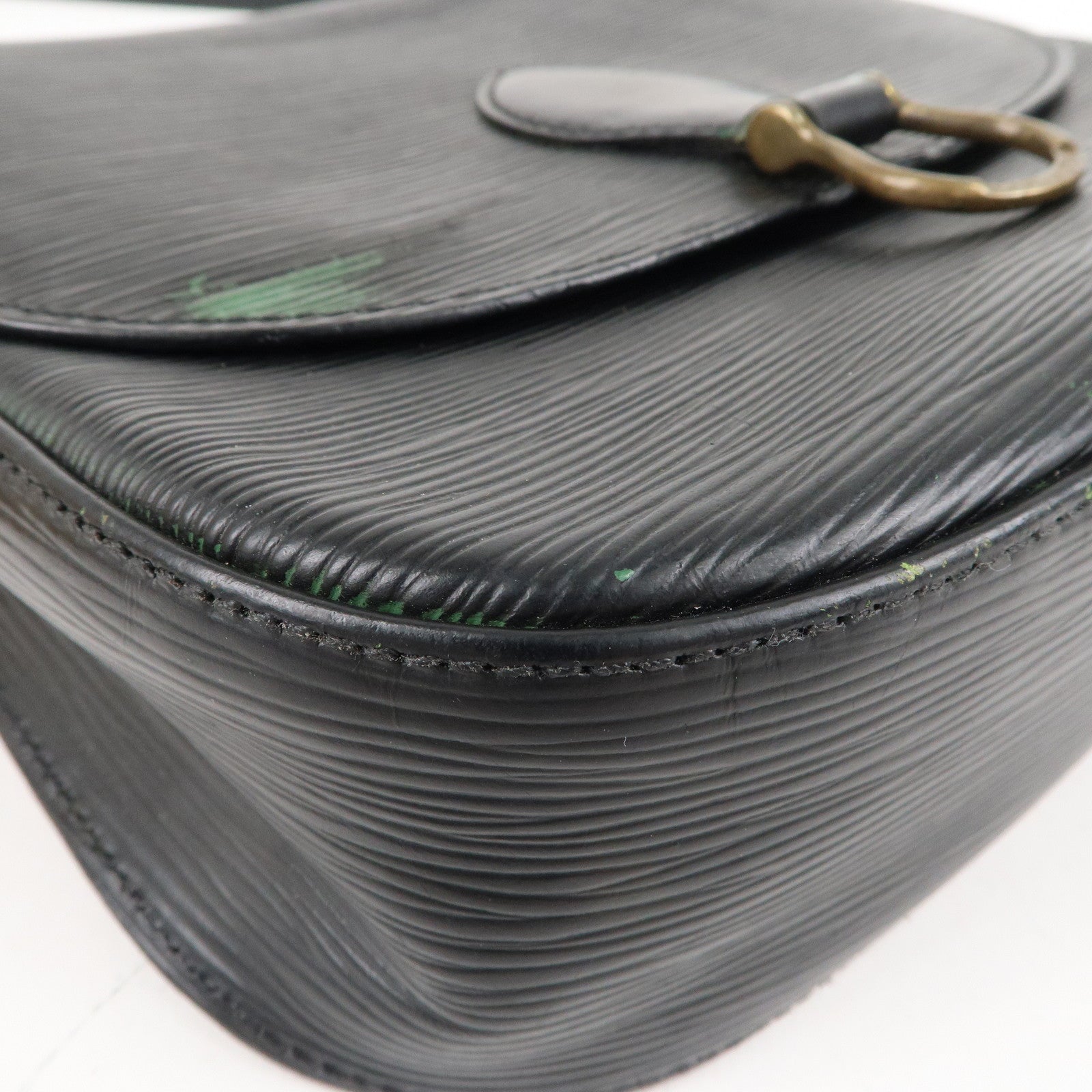 Louis Vuitton Epi Saint Cloud Shoulder Bag Noir Black M52192
