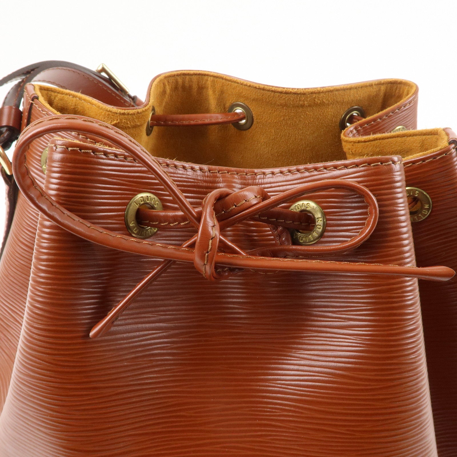 Louis Vuitton Epi Petit Noe Shoulder Bag Kenya Brown M44103