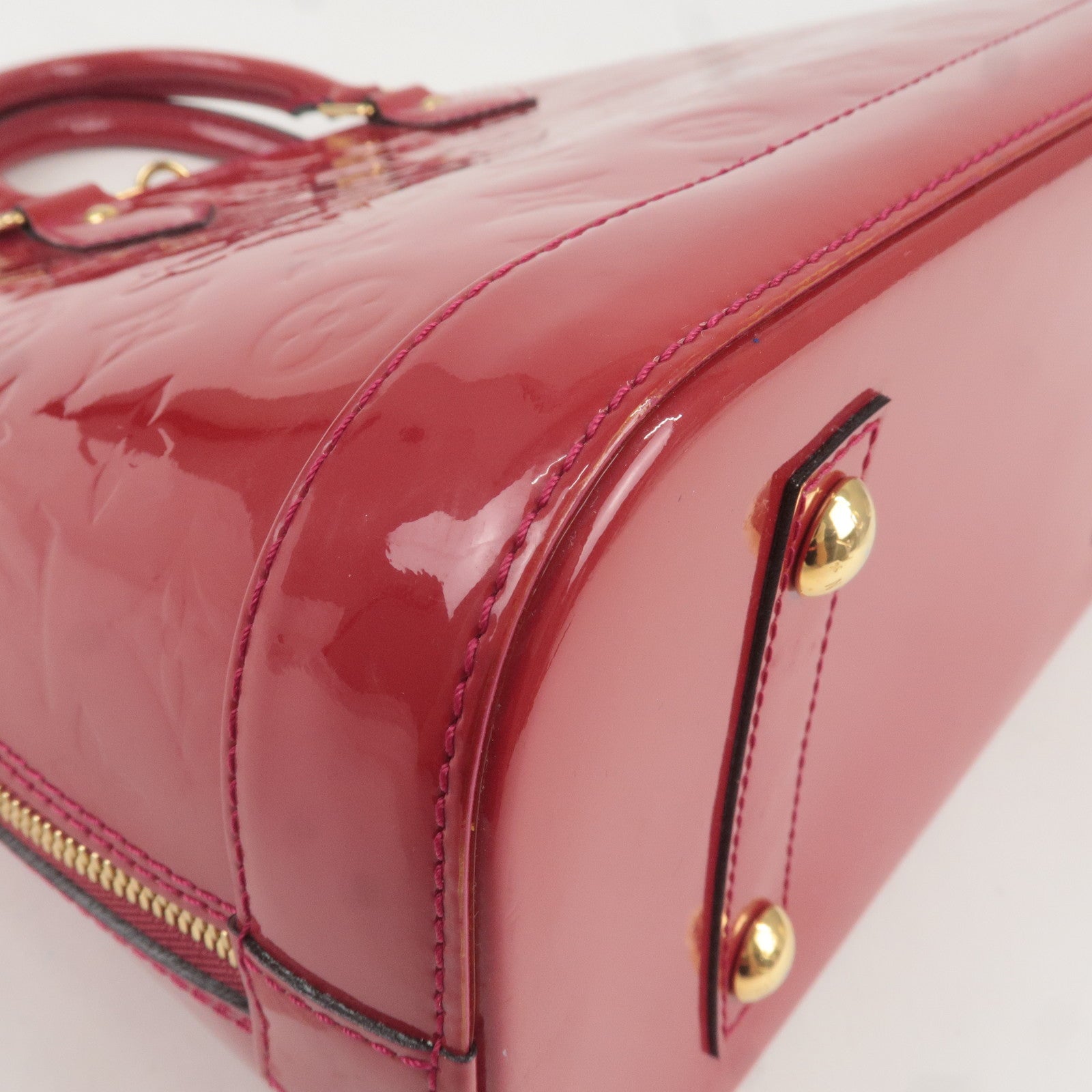 Louis Vuitton Monogram Vernis Alma PM Bag Pomme d'Amour M90096