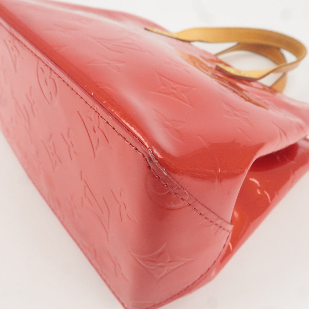 Louis Vuitton Monogram Vernis Lead PM Hand Bag Rouge M91088