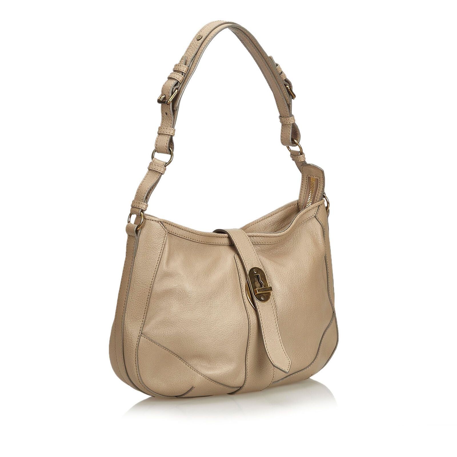 Pre-Loved Burberry Brown Beige Others Leather Shoulder Bag UNITED KINGDOM