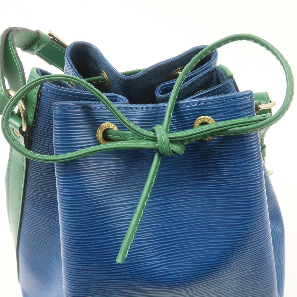 Louis Vuitton Epi Bi-Color Noe Shoulder Bag Blue Green M44044