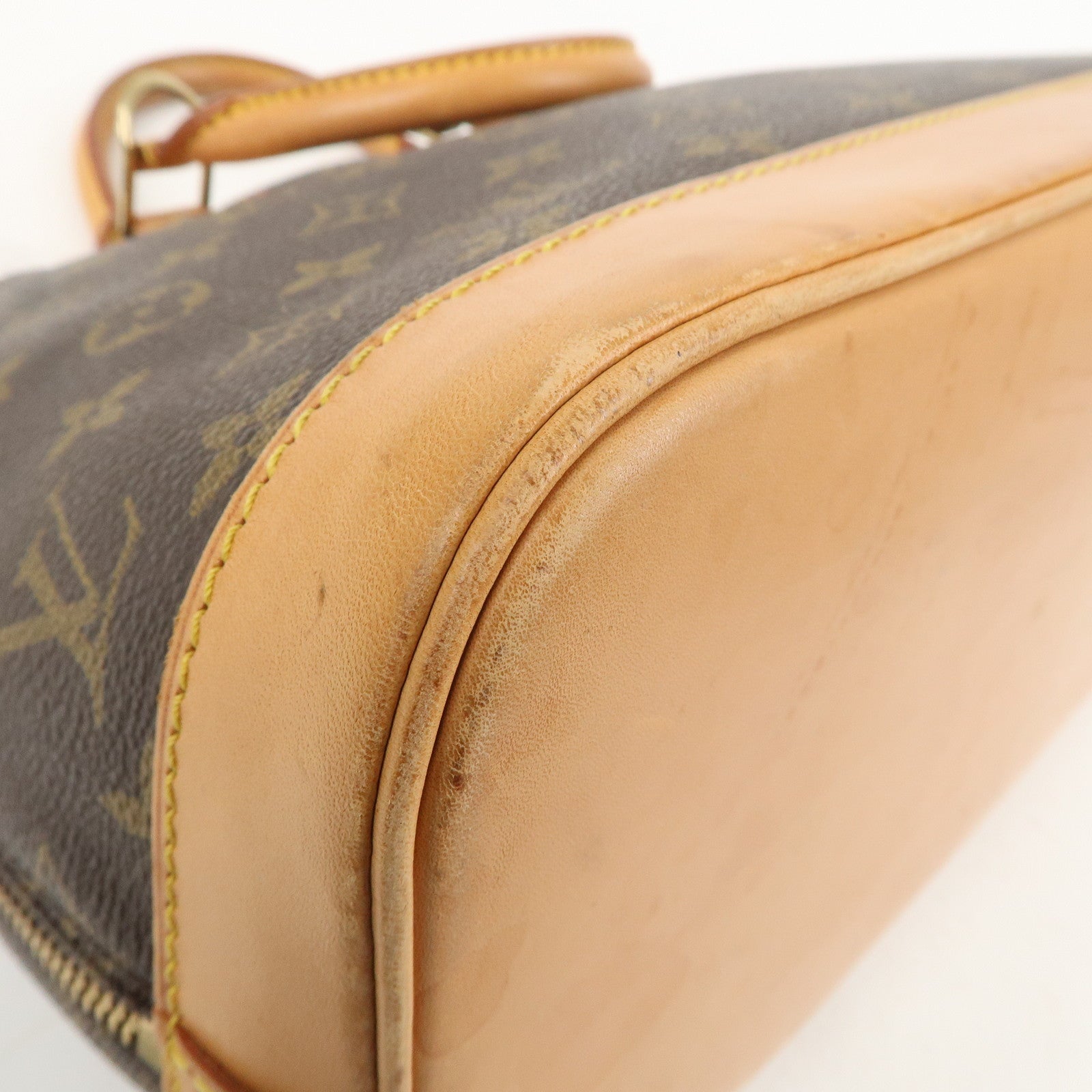 Louis Vuitton Monogram Alma Hand Bag Brown M51130