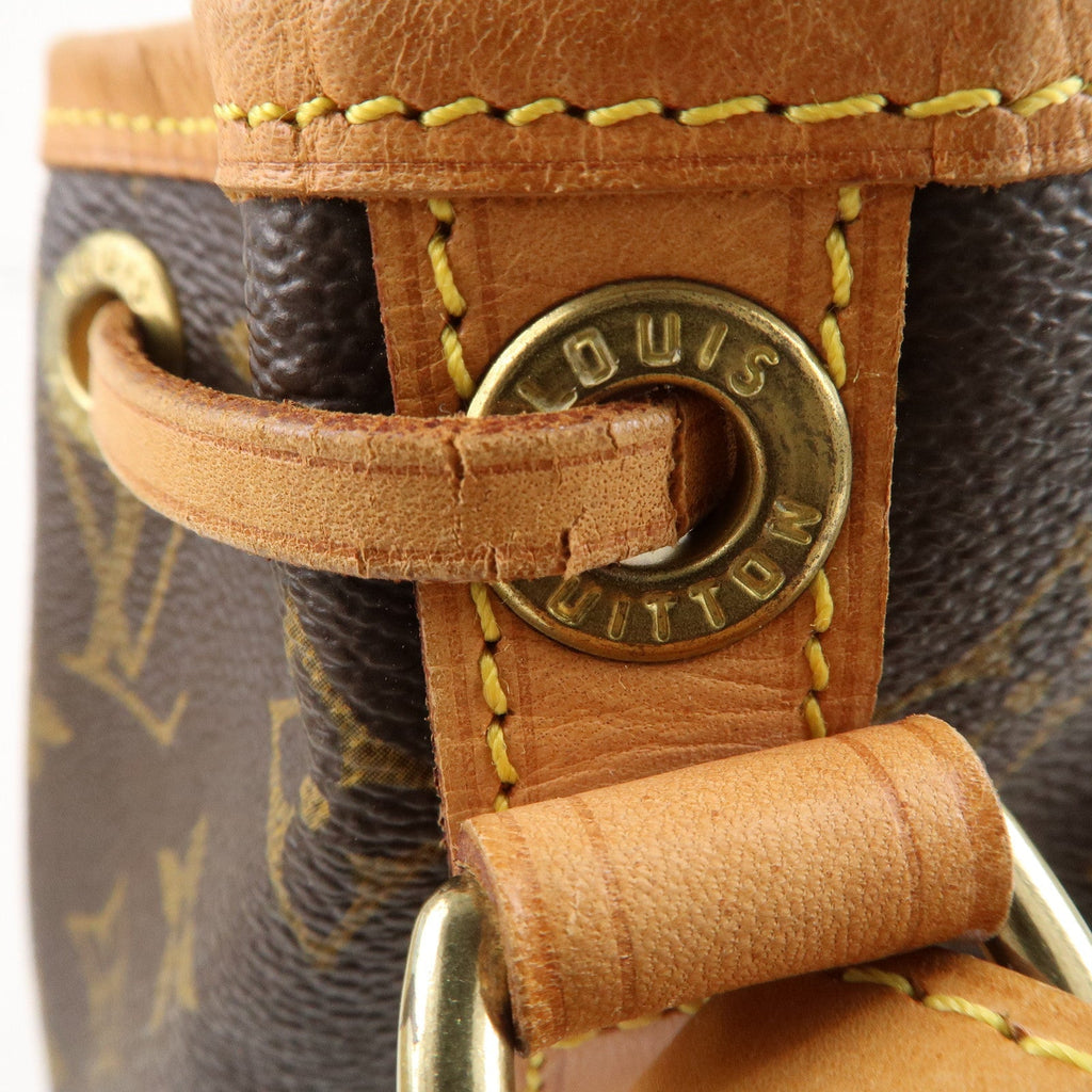 Louis Vuitton Monogram Petit Noe Shoulder Bag Brown M42226
