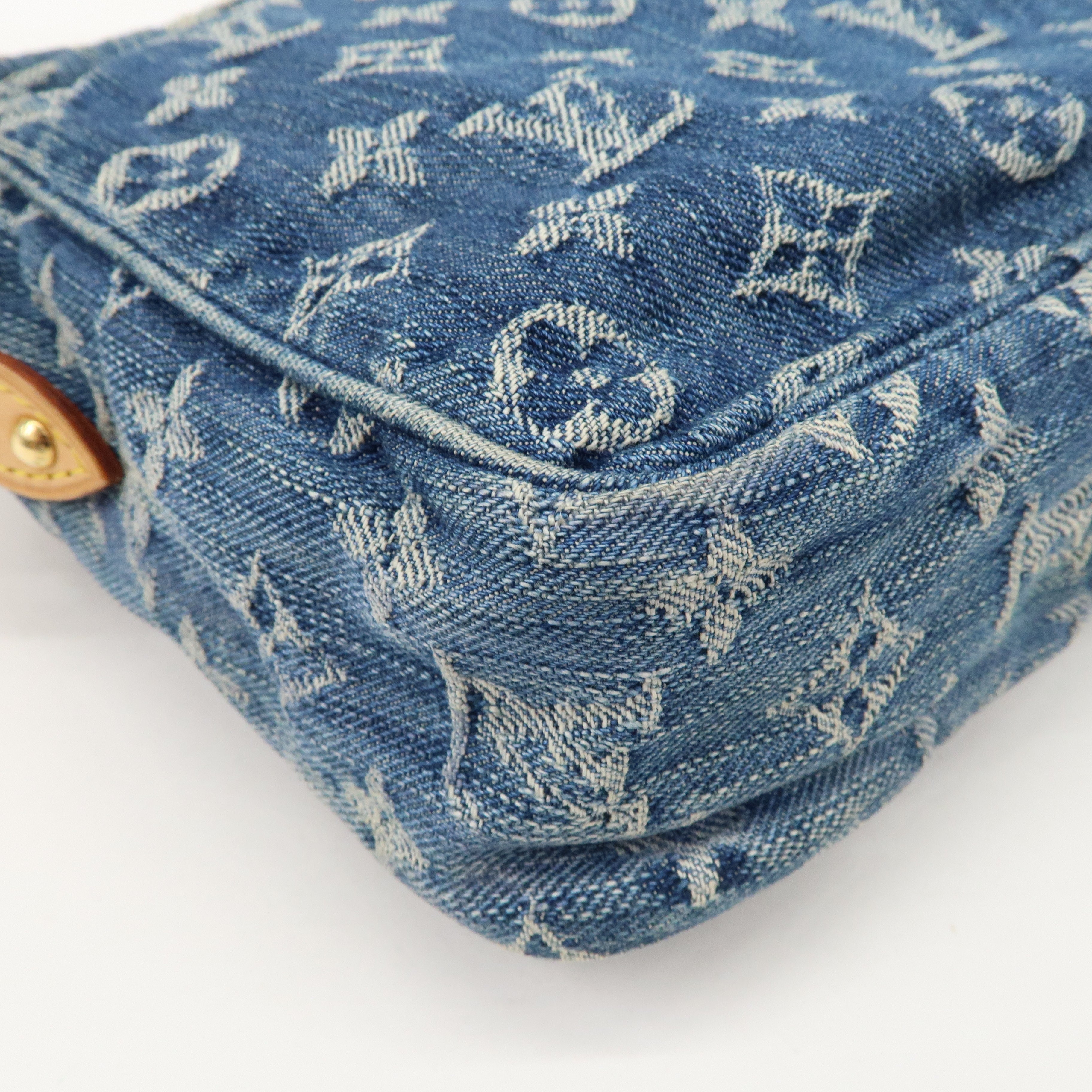 Louis Vuitton Monogram Denim Camera Bag Shoulder Bag Blue