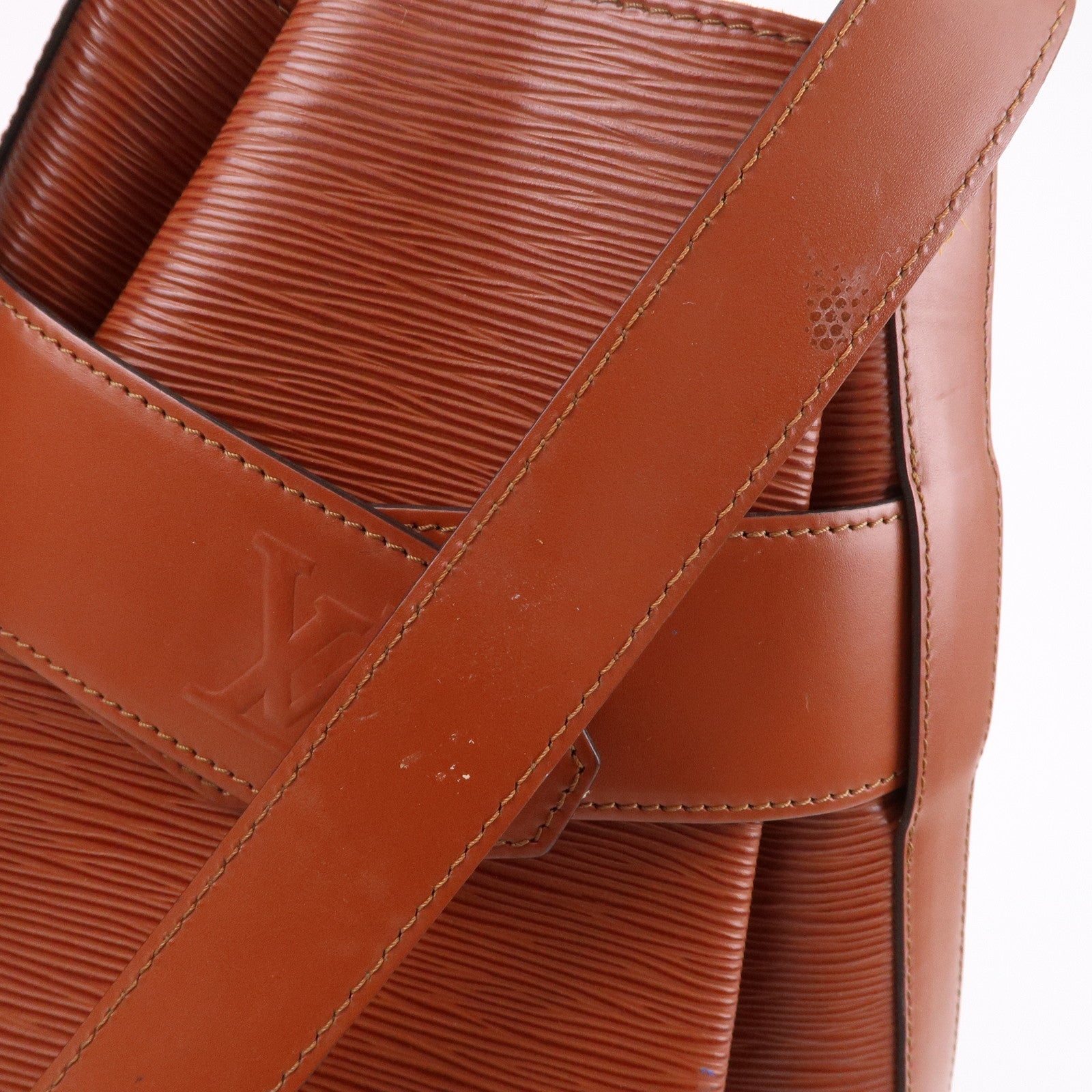 Louis Vuitton Epi Sac D'epaule GM Bucket Bag Kenya Brown M80193