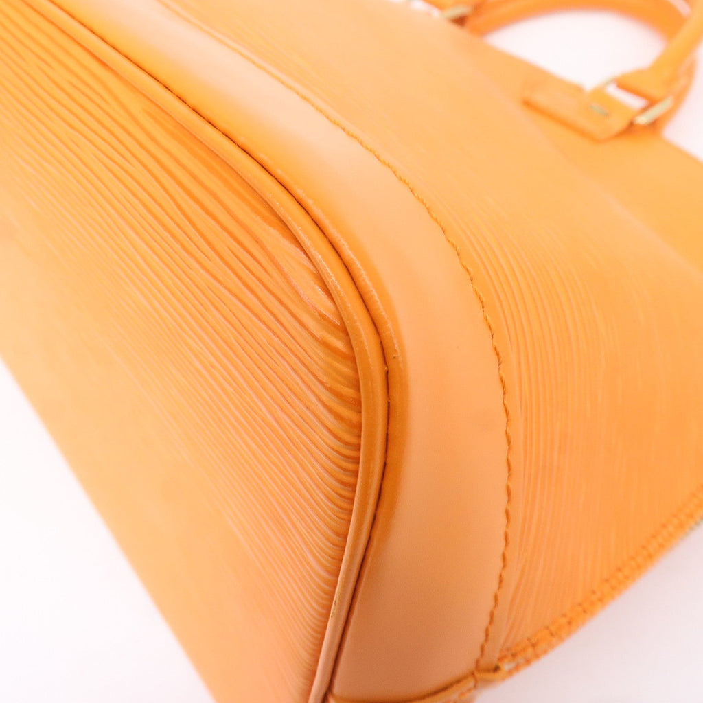 Louis Vuitton Epi Alma Hand Bag Mandarin Orange M5124H