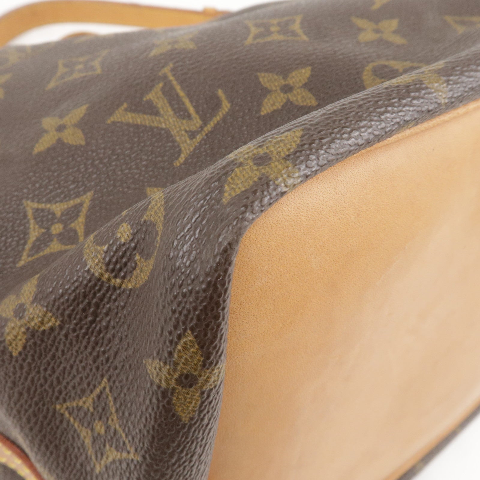 Louis Vuitton Monogram Petit Noe Shoulder Bag Brown M42226