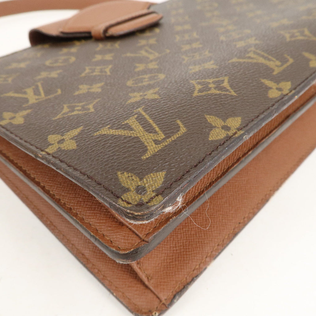 Louis Vuitton Monogram Courcelles Shoulder Bag Brown M51375