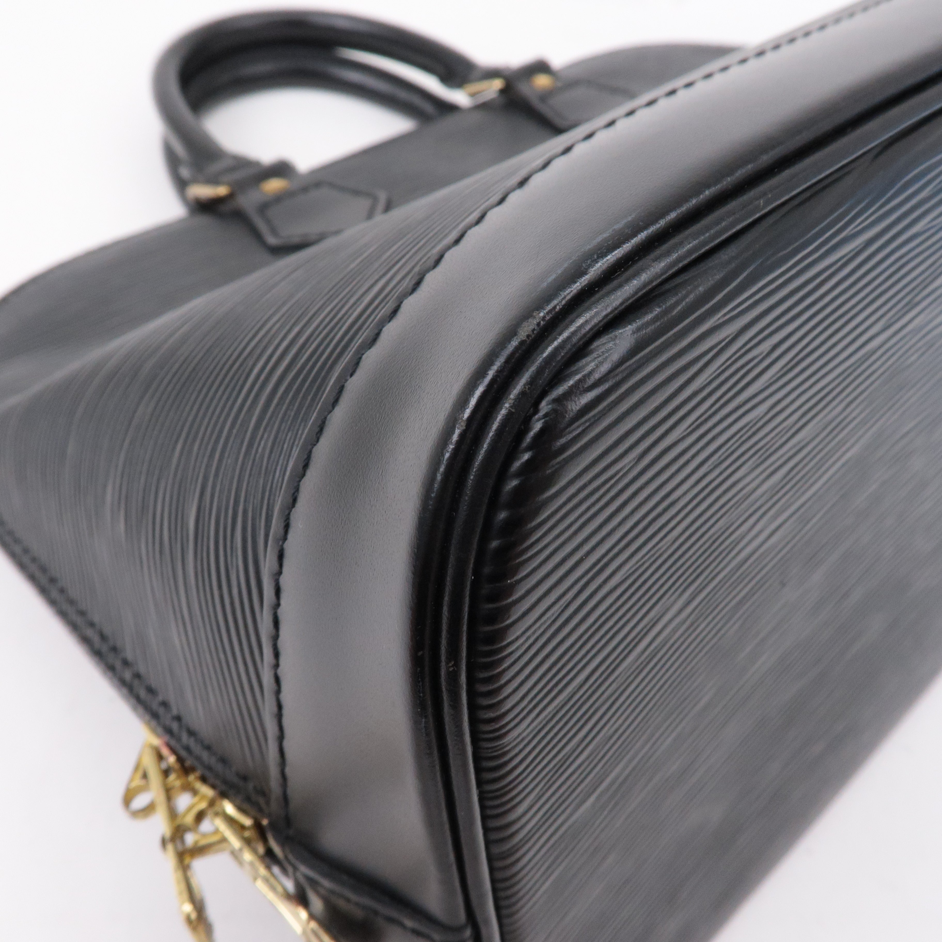 Louis Vuitton Epi Alma Hand Bag Noir Black M52142