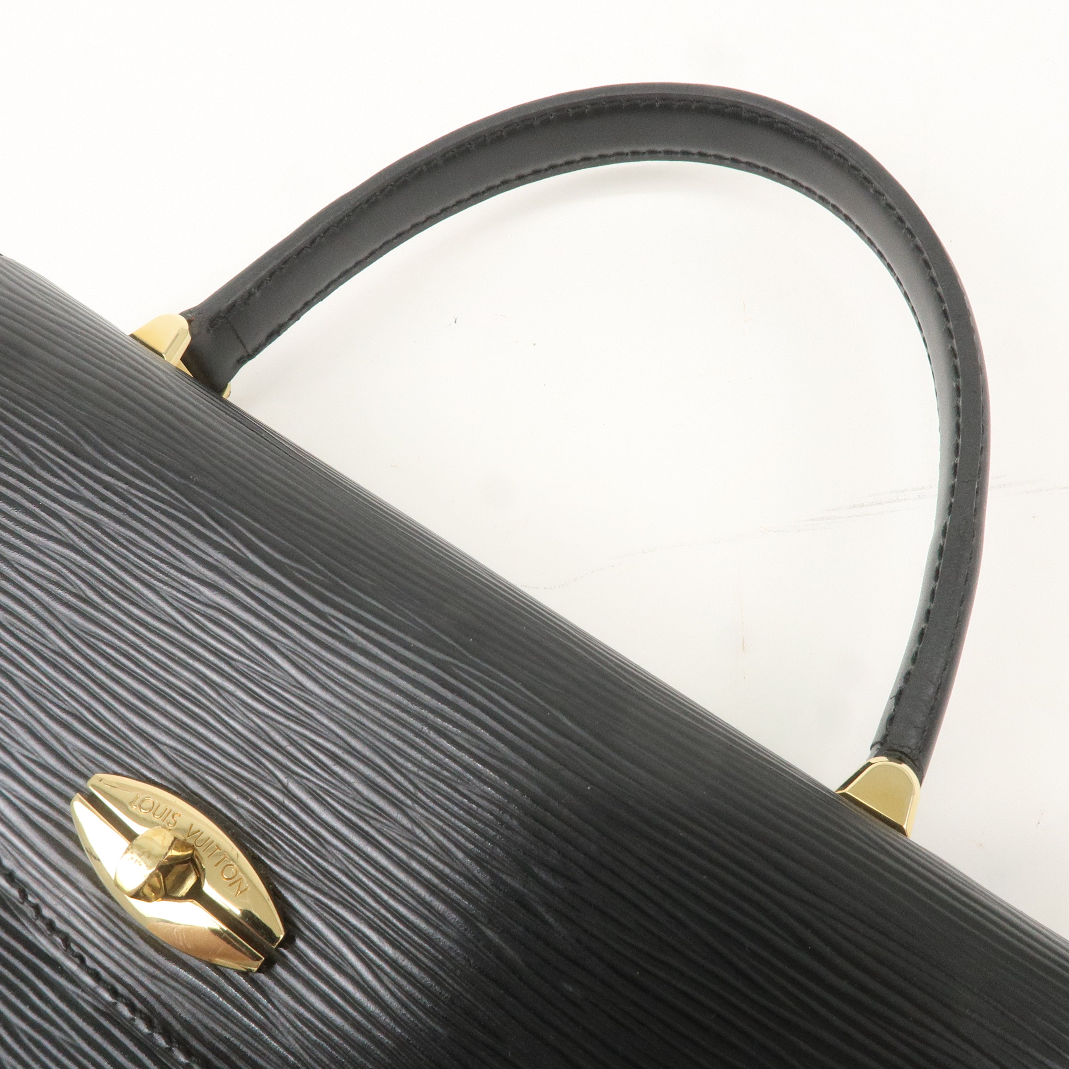 Louis Vuitton Epi Leather Malesherbes Hand Bag Black M52372
