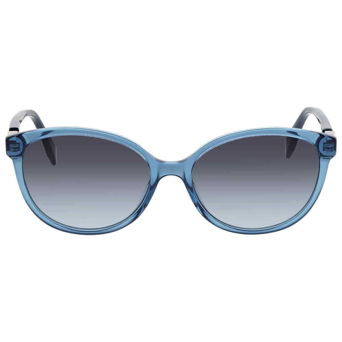 Fendi Grey Azure Cat Eye Ladies Sunglasses FF 0373/S 0ZI9 57 FF 0373/S 0ZI9 57