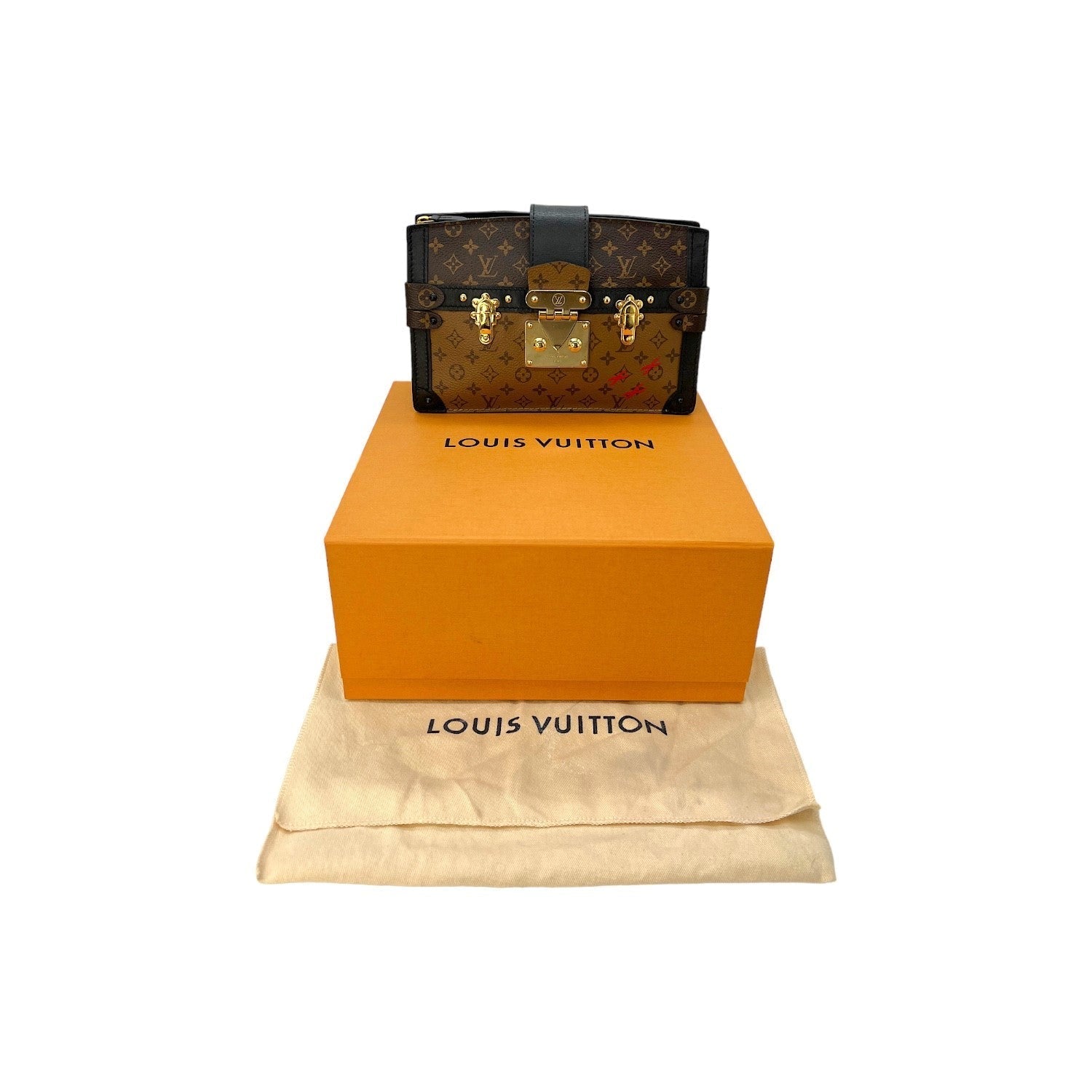Louis Vuitton Reverse Monogram Trunk Clutch