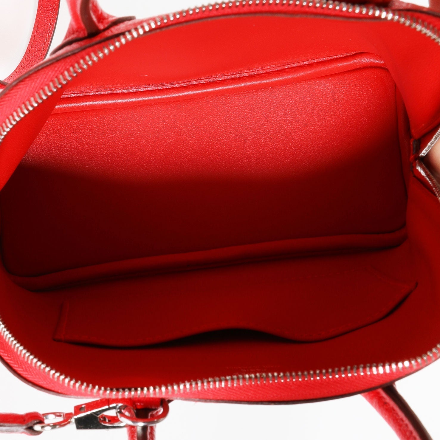 Hermès Rouge De Coeur Chévre Mini Bolide PHW
