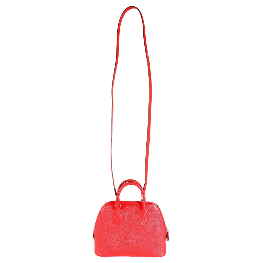 Hermès Rouge De Coeur Chévre Mini Bolide PHW
