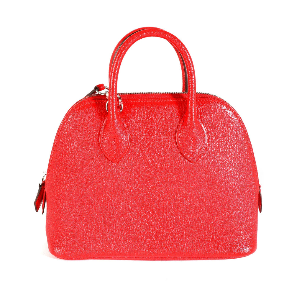 Hermès Rouge De Coeur Chévre Mini Bolide PHW