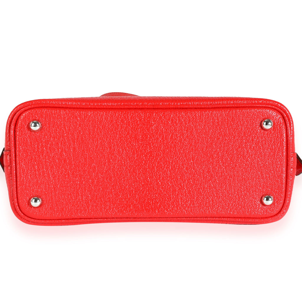 Hermès Rouge De Coeur Chévre Mini Bolide PHW