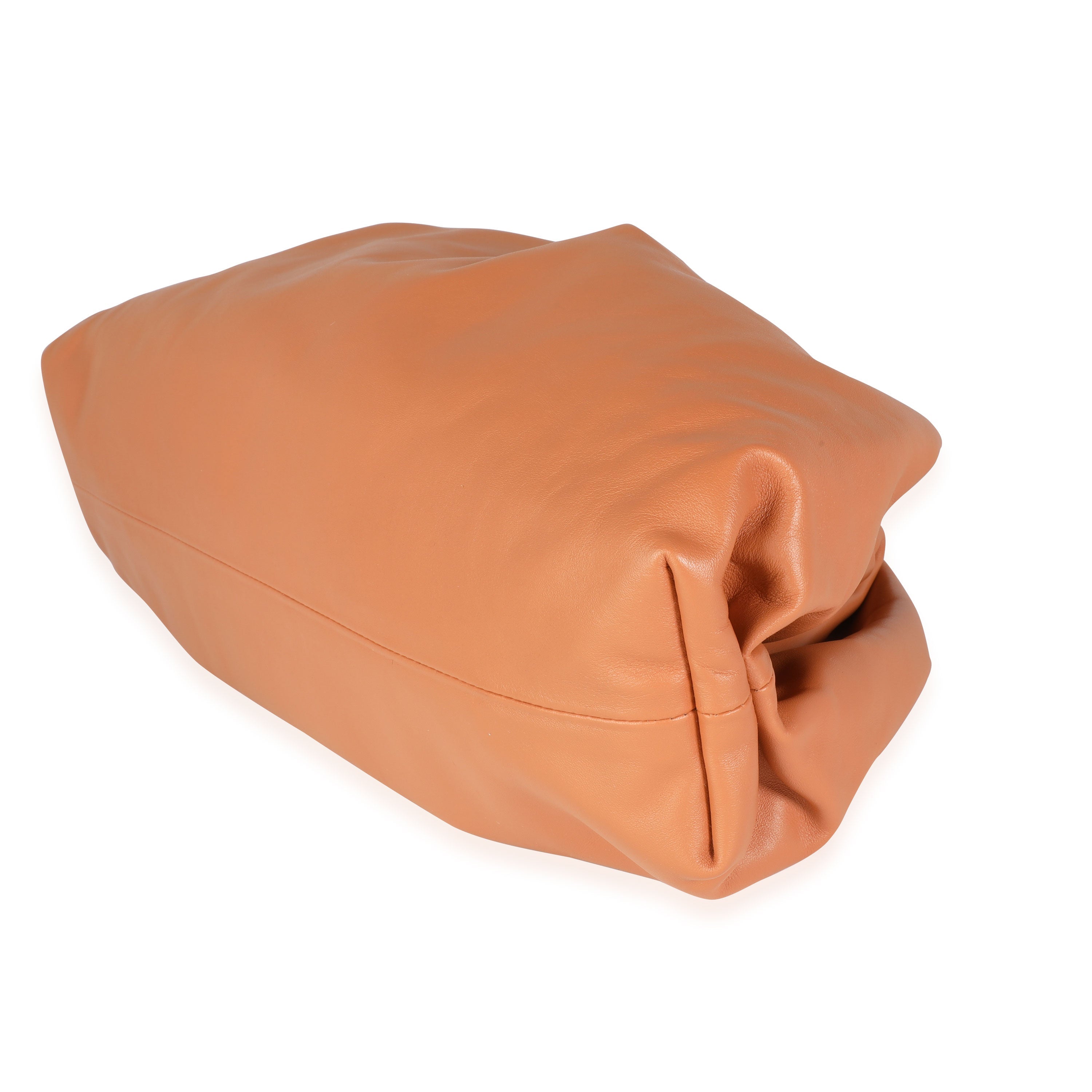 Bottega Veneta Tan Calfskin Leather Pouch