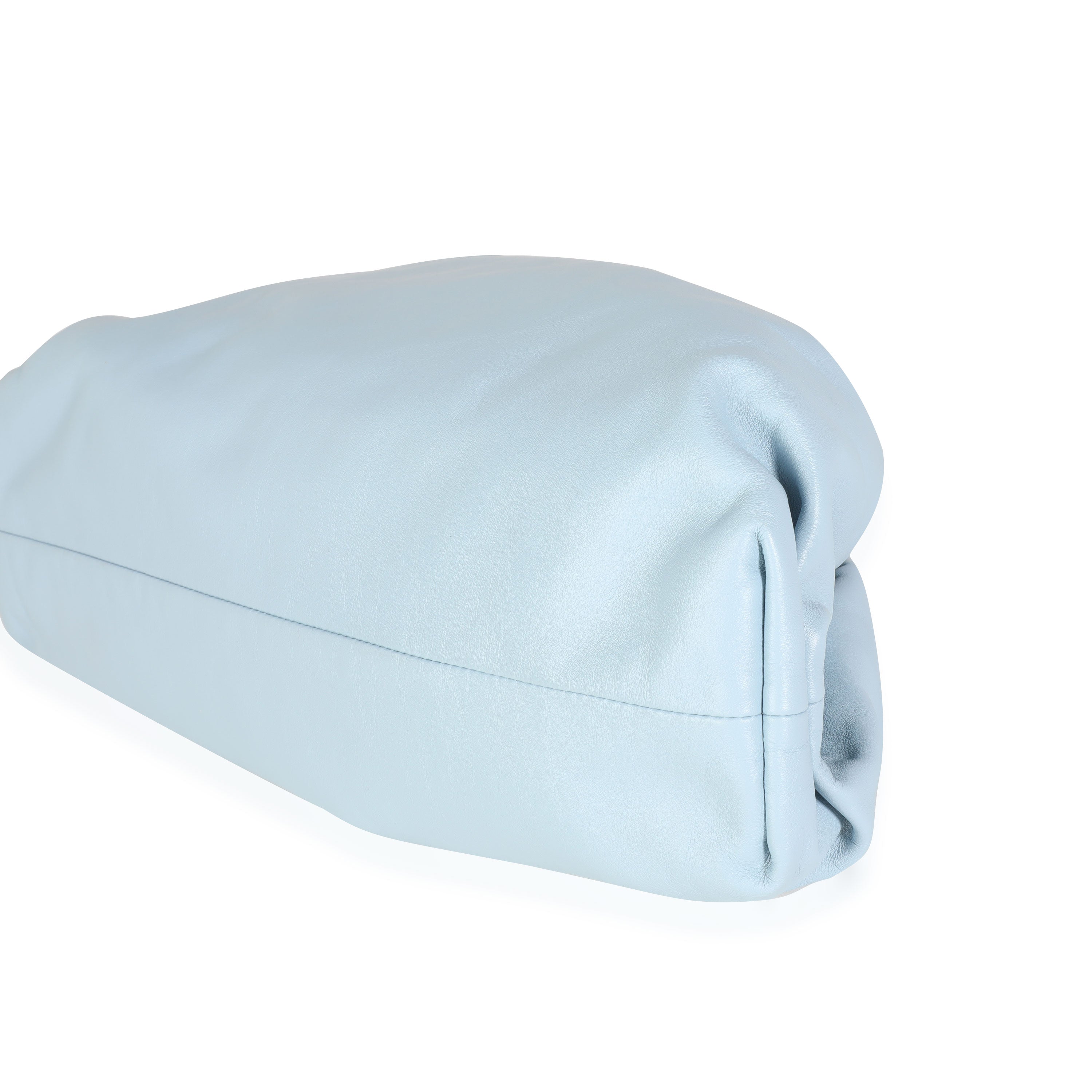 Bottega Veneta Ice Blue Calfskin Leather Pouch