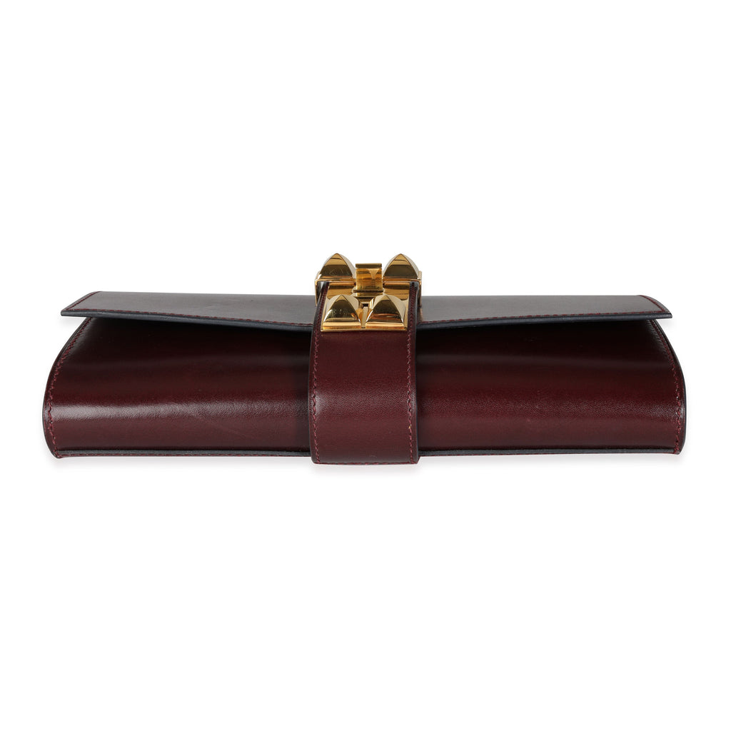 Hermès Rouge H Box Calf Medor 23 GHW