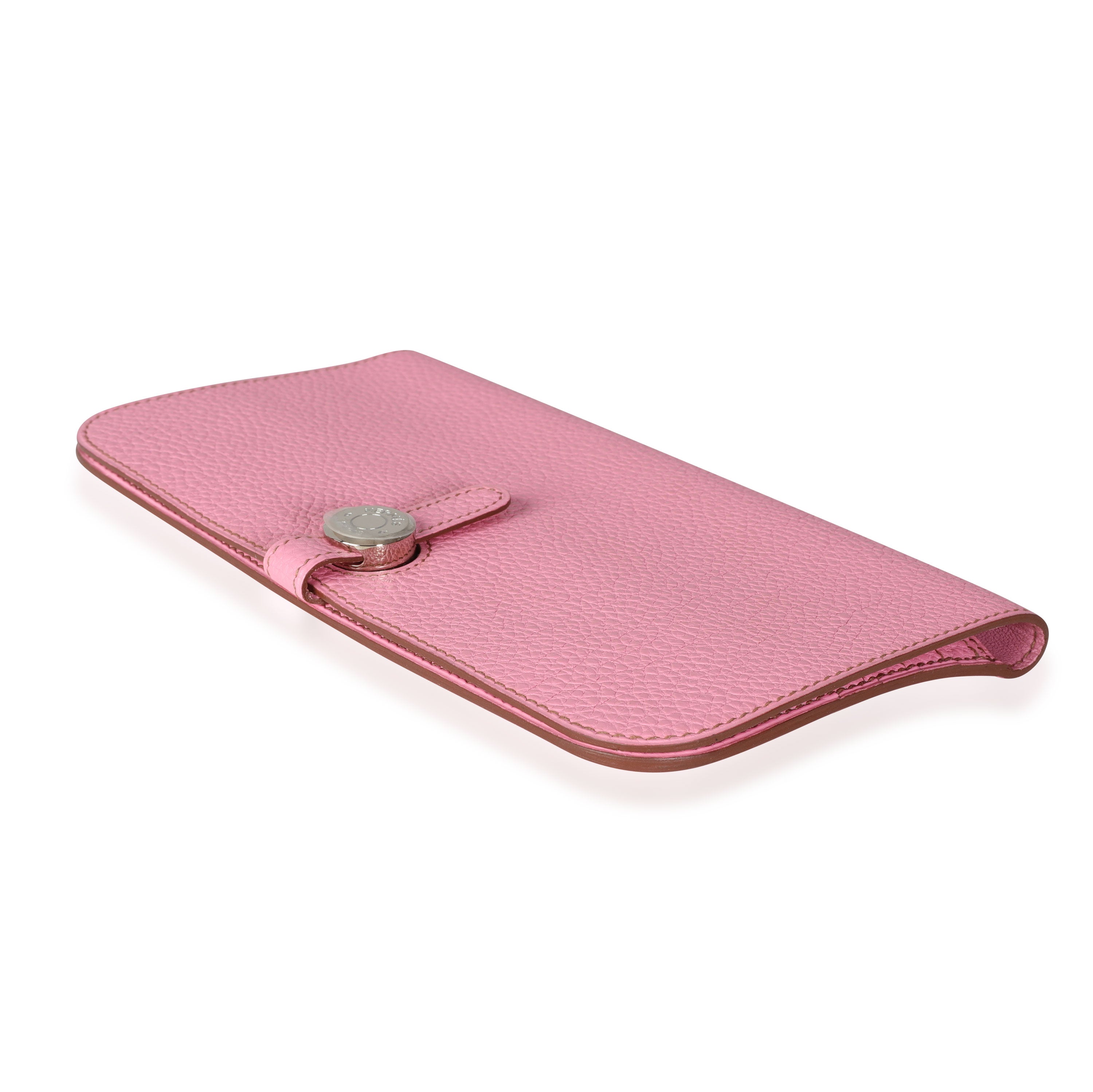 Hermès 5P Pink Togo Dogon Recto Verso Wallet PHW