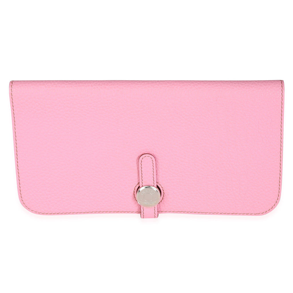 Hermès 5P Pink Togo Dogon Recto Verso Wallet PHW