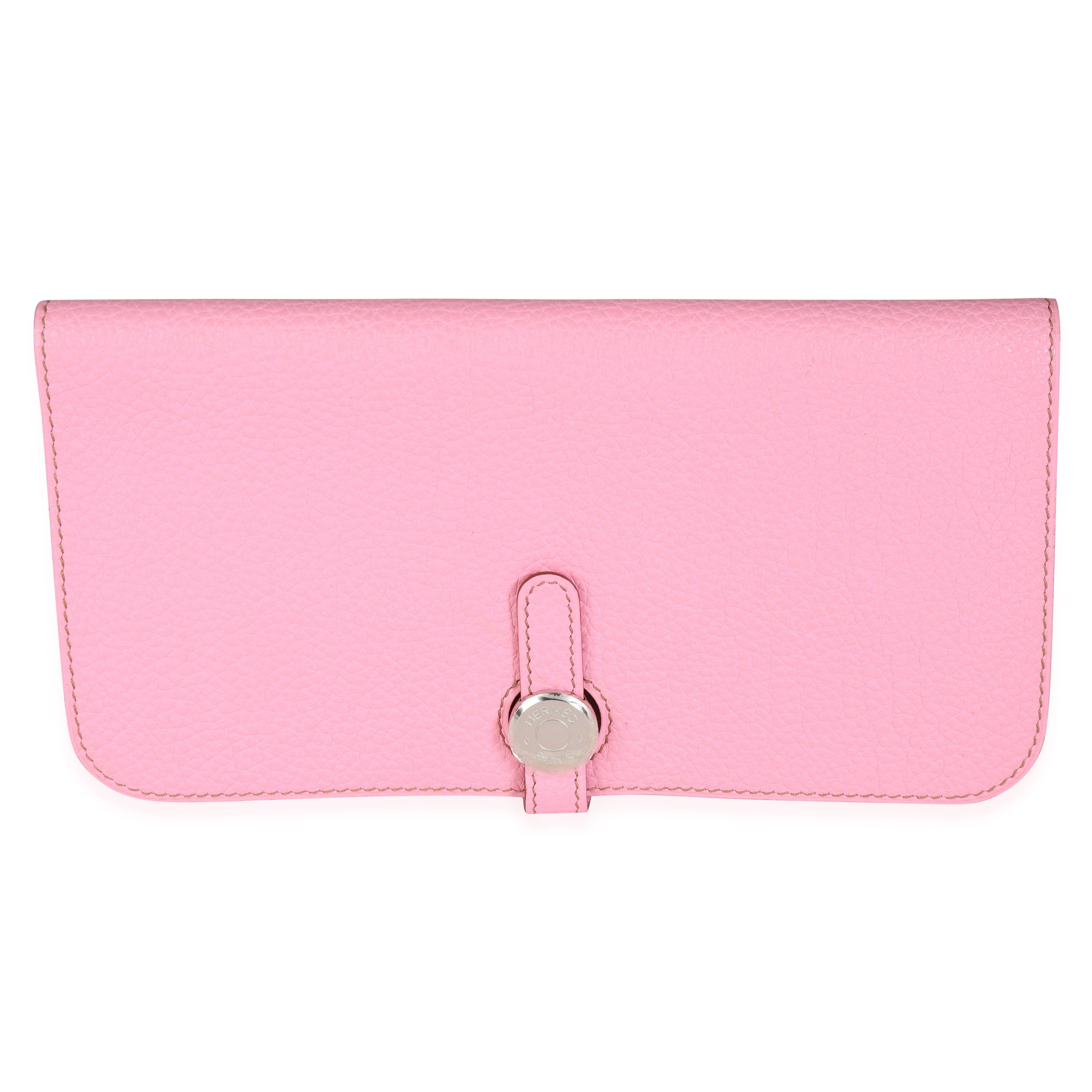 Hermès 5P Pink Togo Dogon Recto Verso Wallet PHW