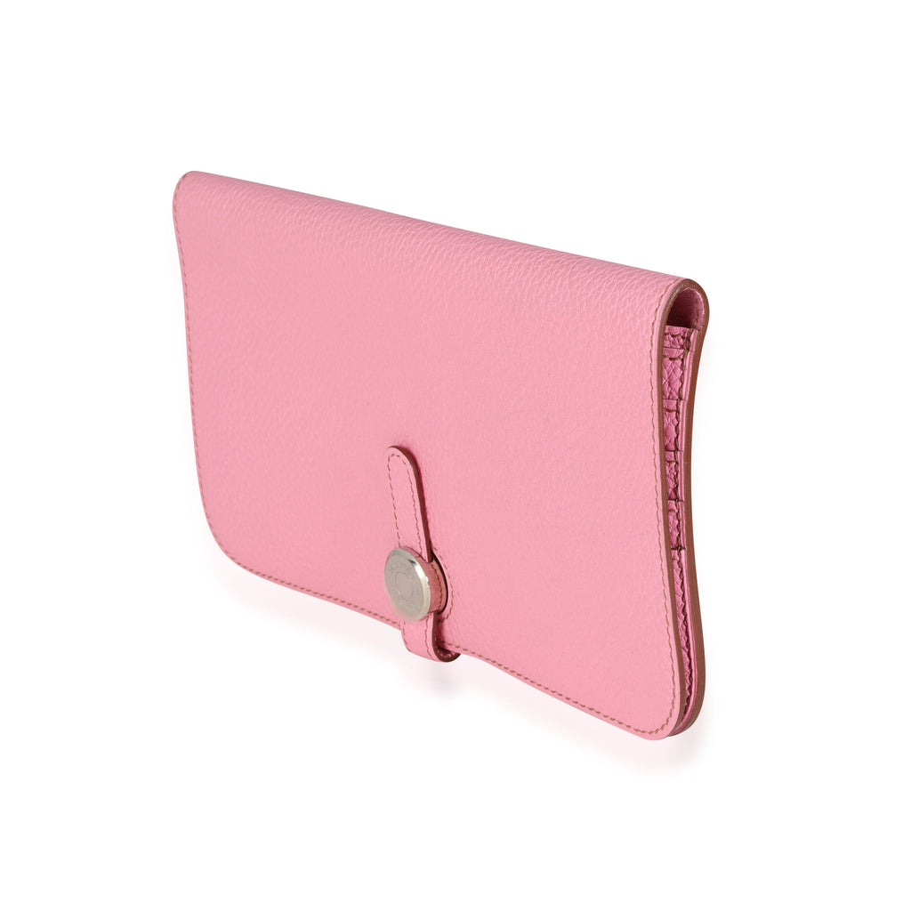 Hermès 5P Pink Togo Dogon Recto Verso Wallet PHW