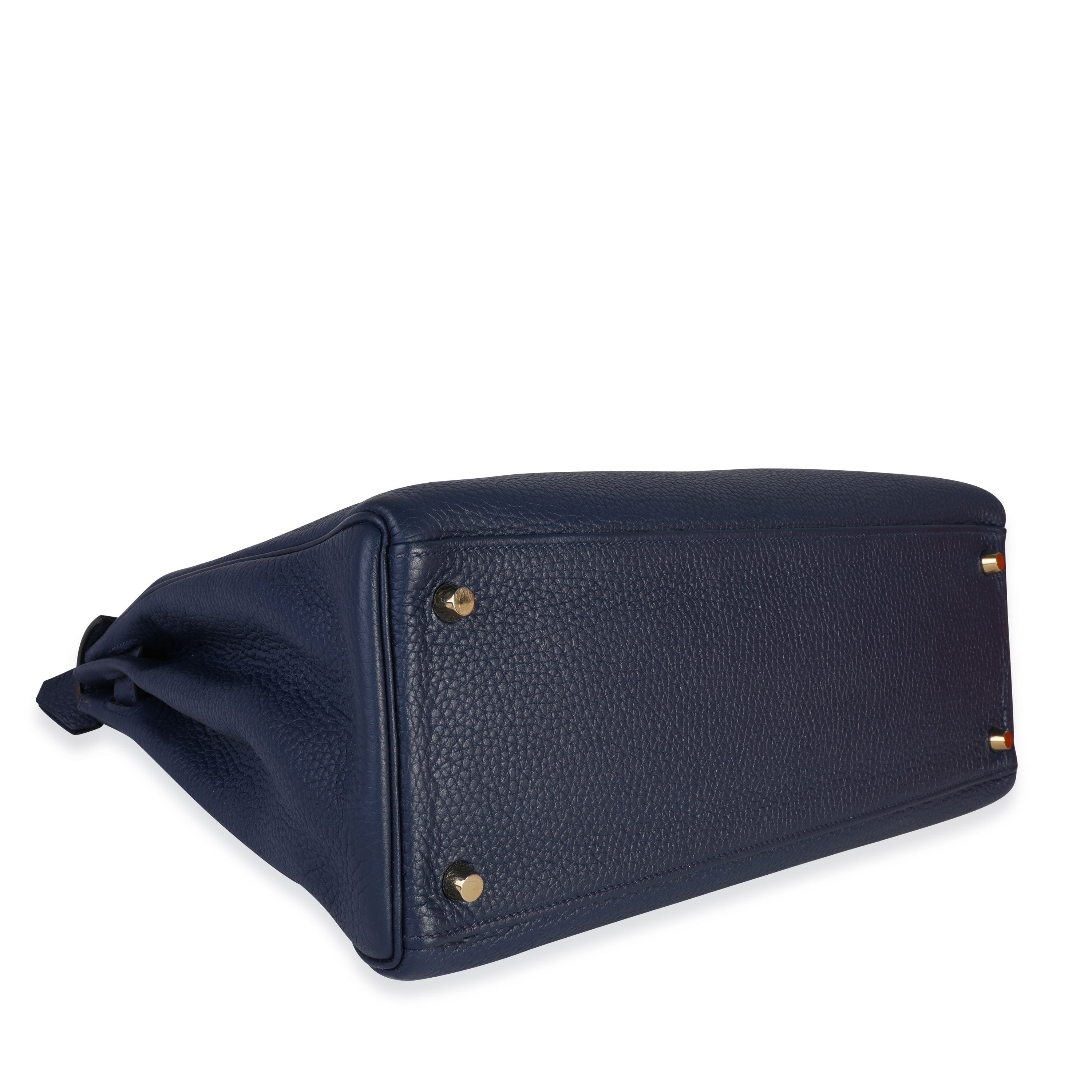 Hermès Verso Bleu Encre & Bleu Saphir Clémence Retourne Kelly 35 PHW