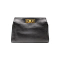 SAINT LAURENT Black 2 Way Crossbody Clutch