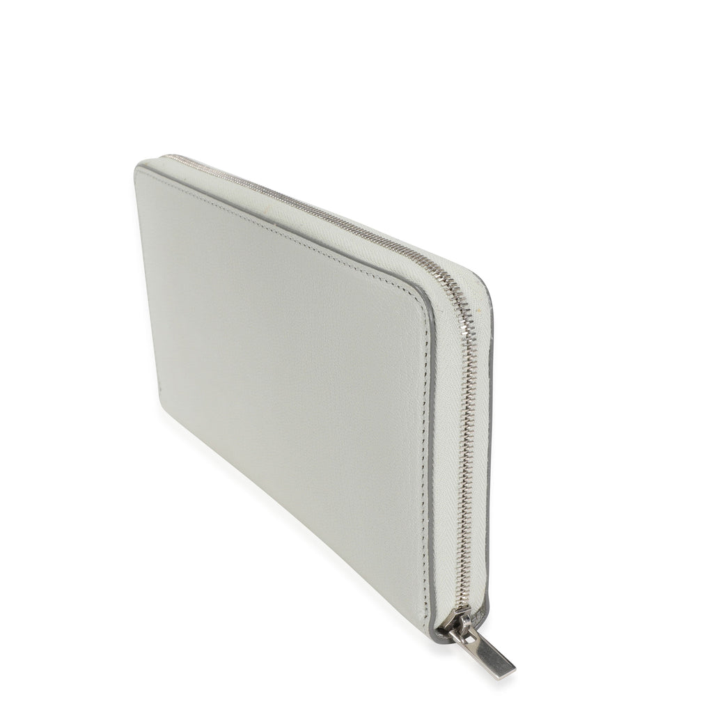 Celine Cement Leather Large Zip-Around Wallet