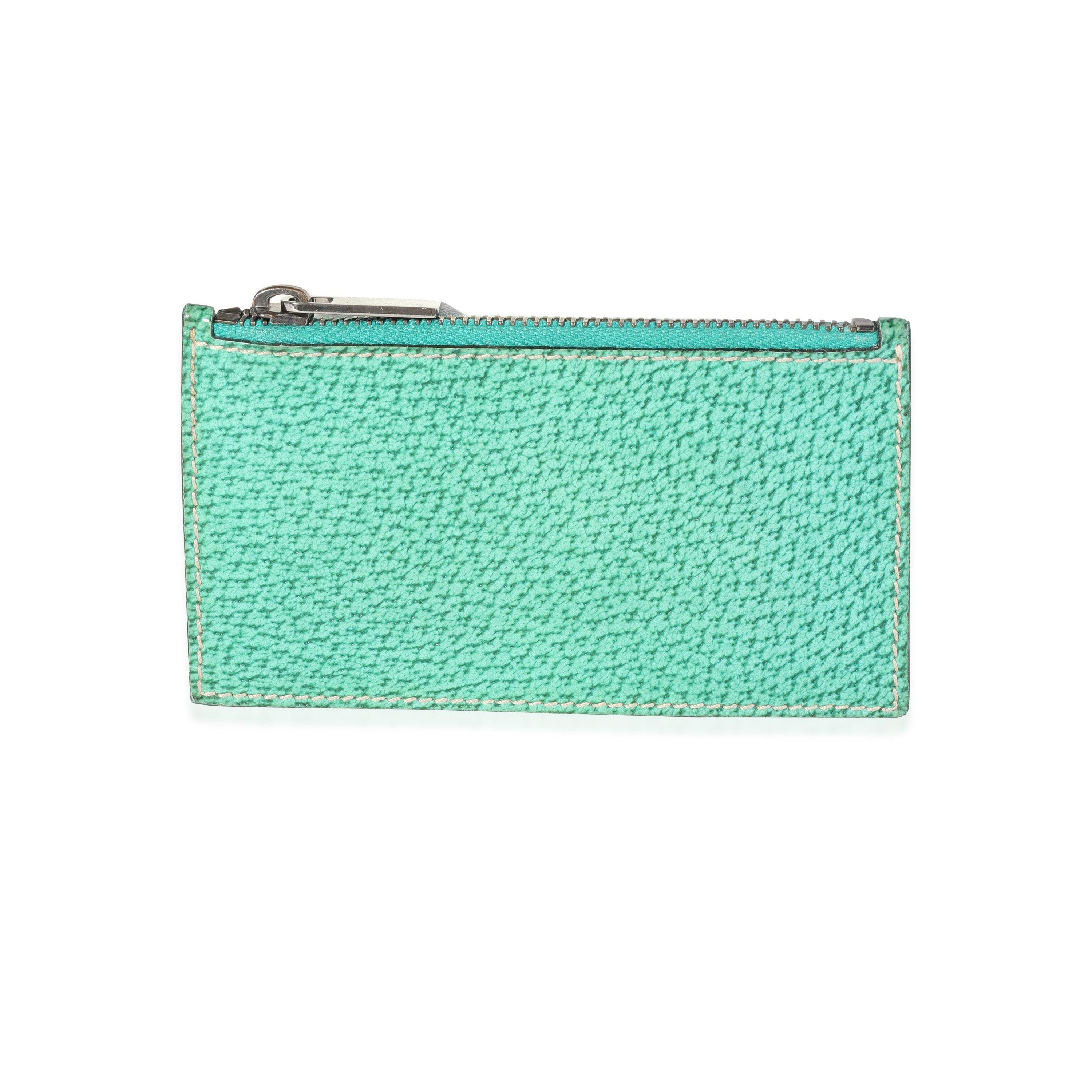 Gucci Green Printed Coated Canvas Coin Pouch