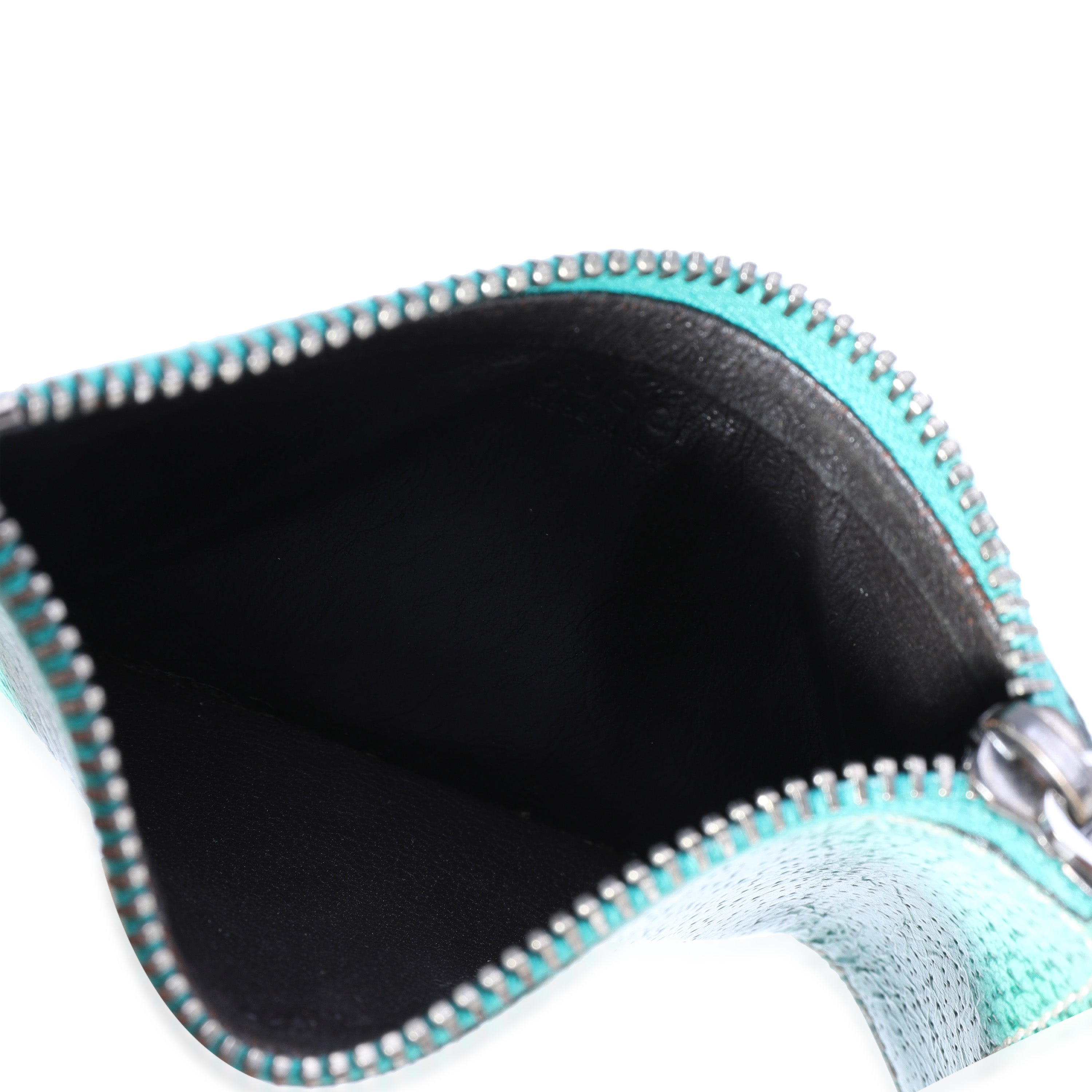 Gucci Green Printed Coated Canvas Coin Pouch
