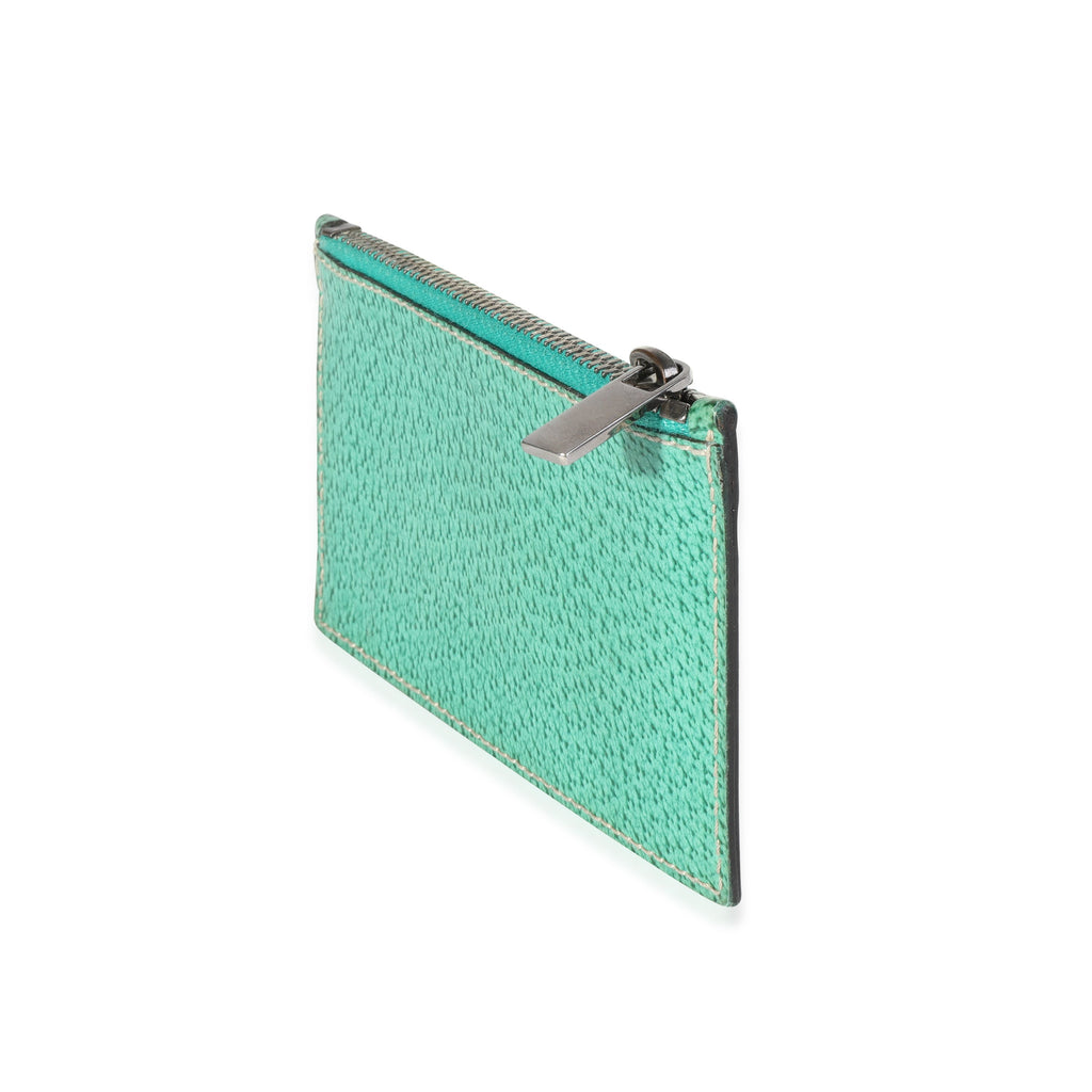 Gucci Green Printed Coated Canvas Coin Pouch
