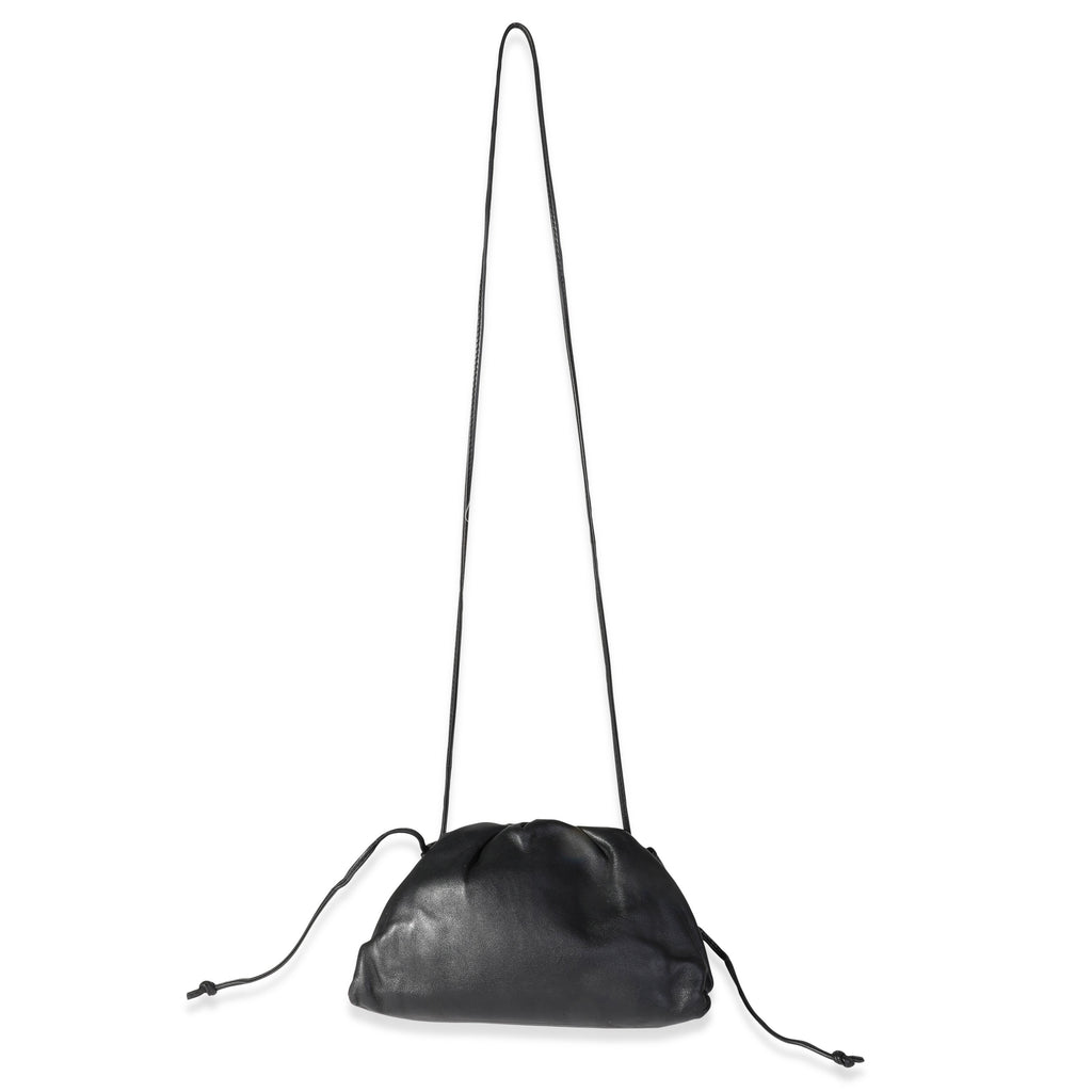 Bottega Veneta Black Calfskin Mini Pouch Bag