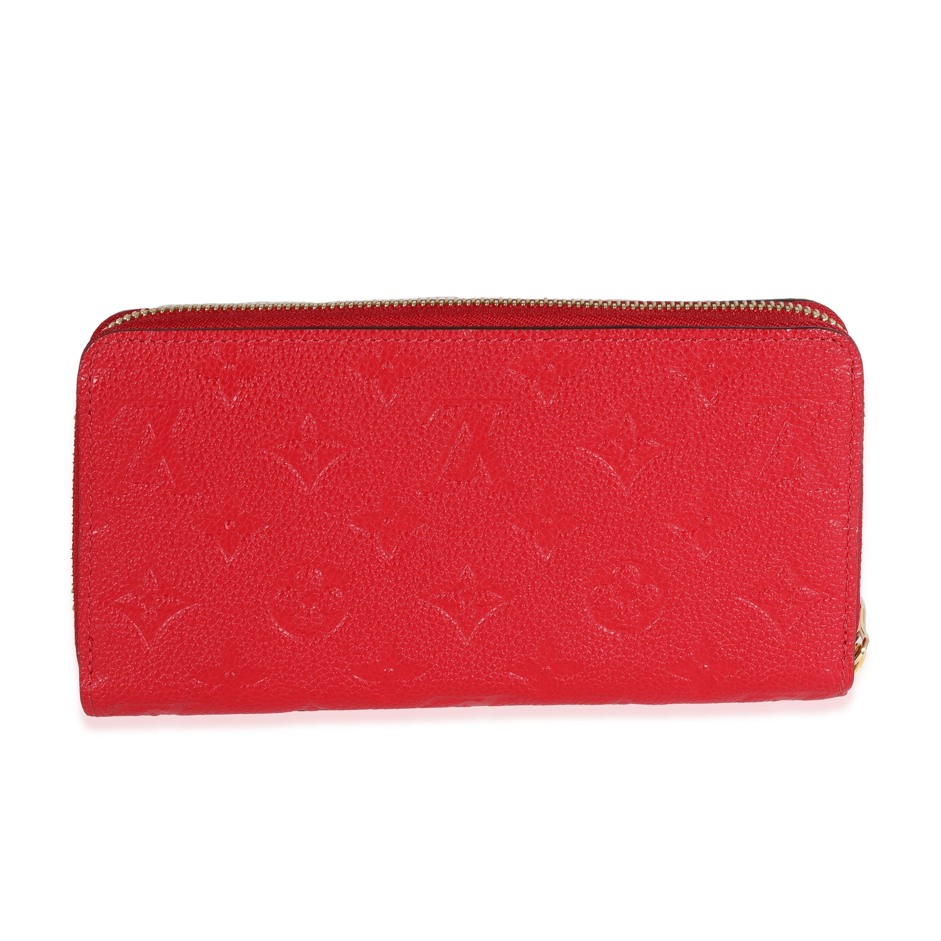 Louis Vuitton Red Monogram Empreinte Zippy Wallet